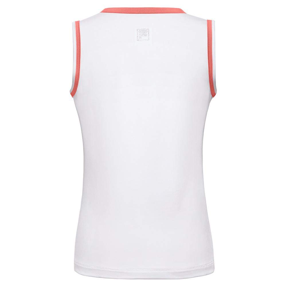 Fila Girls' Full Back Tank Top - Breathable Athletic Workout Shirt for Running, Yoga & Gym - Comfortable Stretch Fit Activewear
