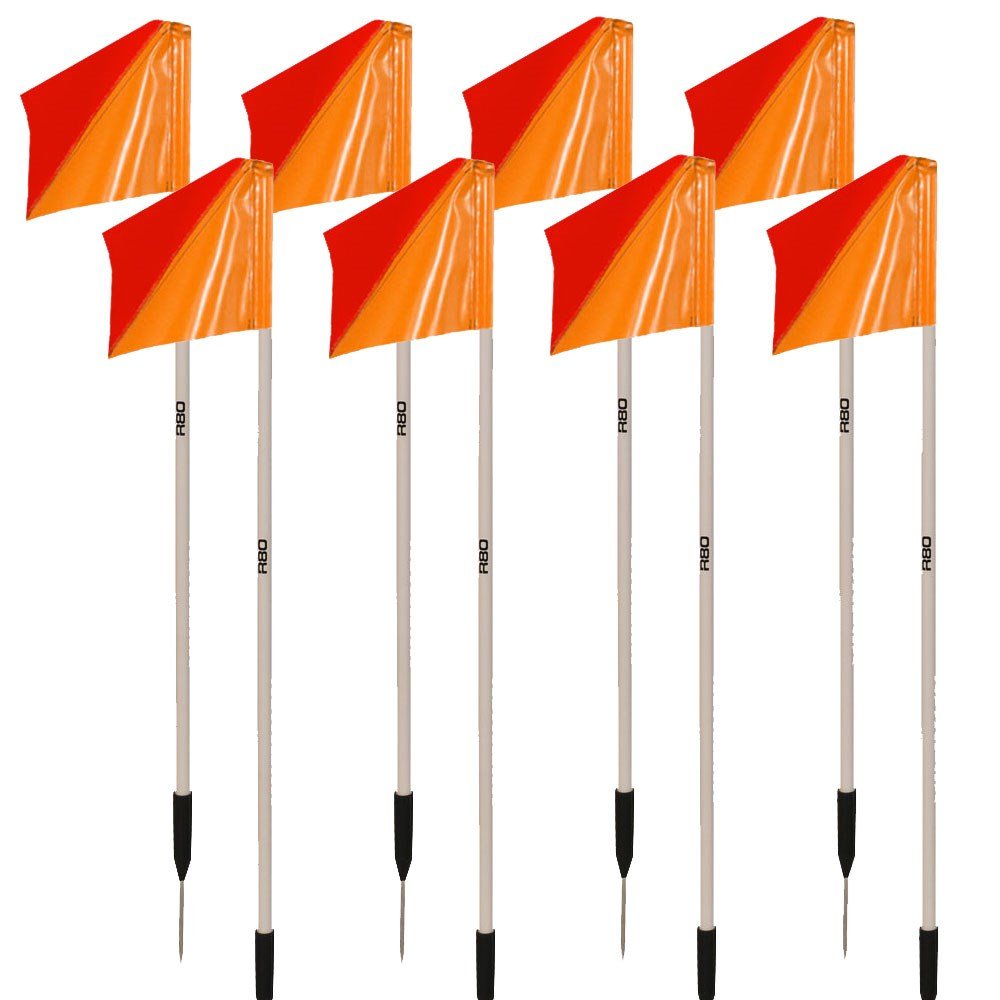 Premium Sideline Pole with Custom Club Colors Flag Sets - Perfect for Football, Soccer, and Sports Team Fan Support