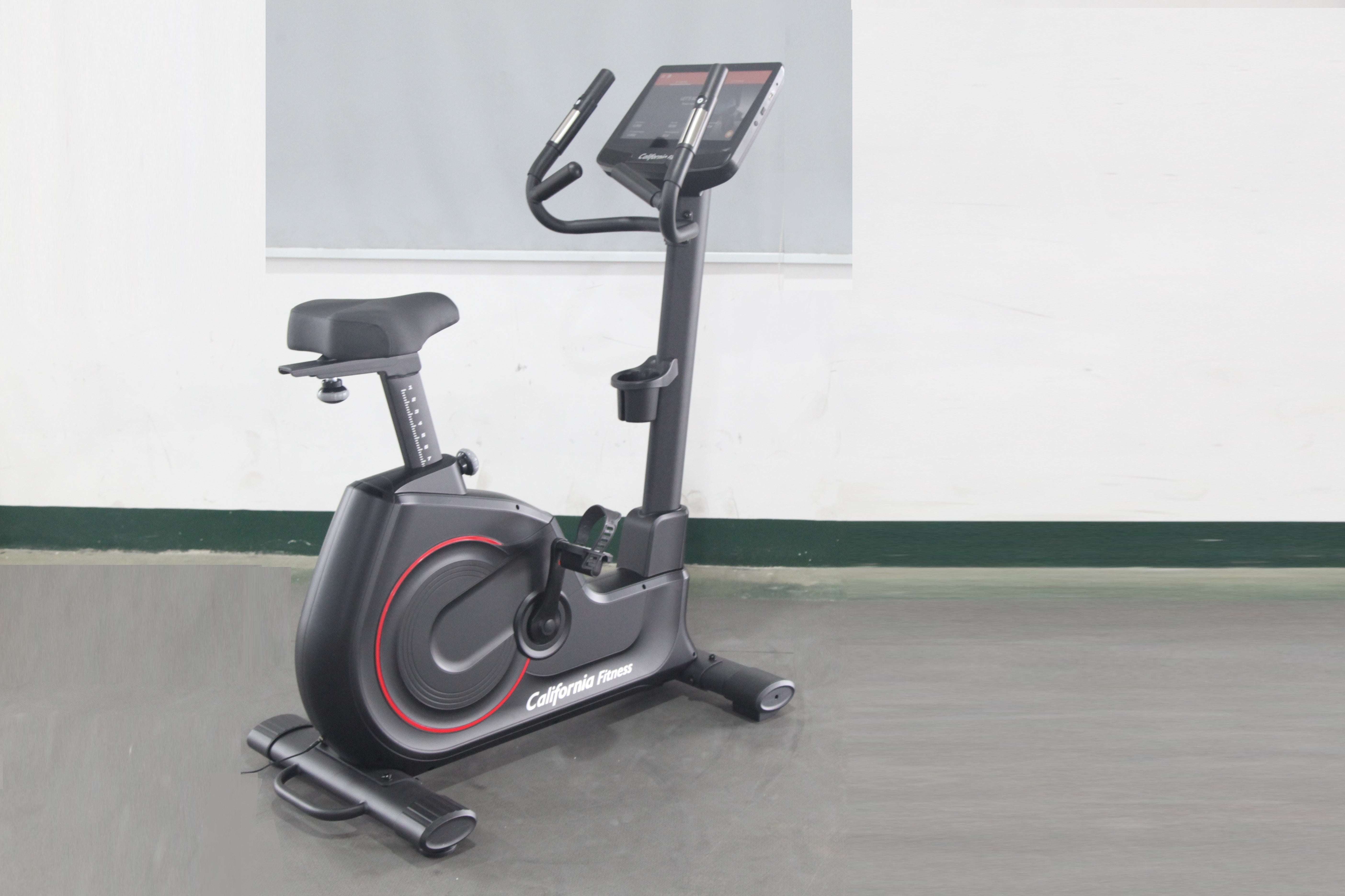 California Fitness U8 Upright Exercise Bike for Home Gym - Quiet Magnetic Resistance, LCD Display, Adjustable Seat - Perfect for Cardio Workouts & Indoor Cycling Training
