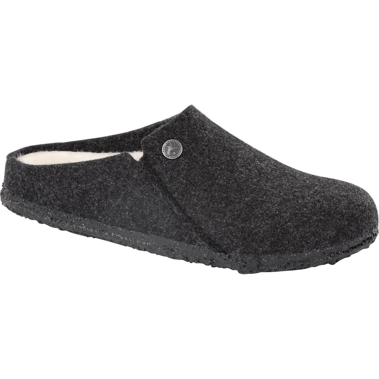 Birkenstock Zermatt Wool Felt Slippers for Men & Women - Cozy Anthracite Gray House Shoes | Perfect for Indoor Comfort, Winter Warmth & Relaxation at Home