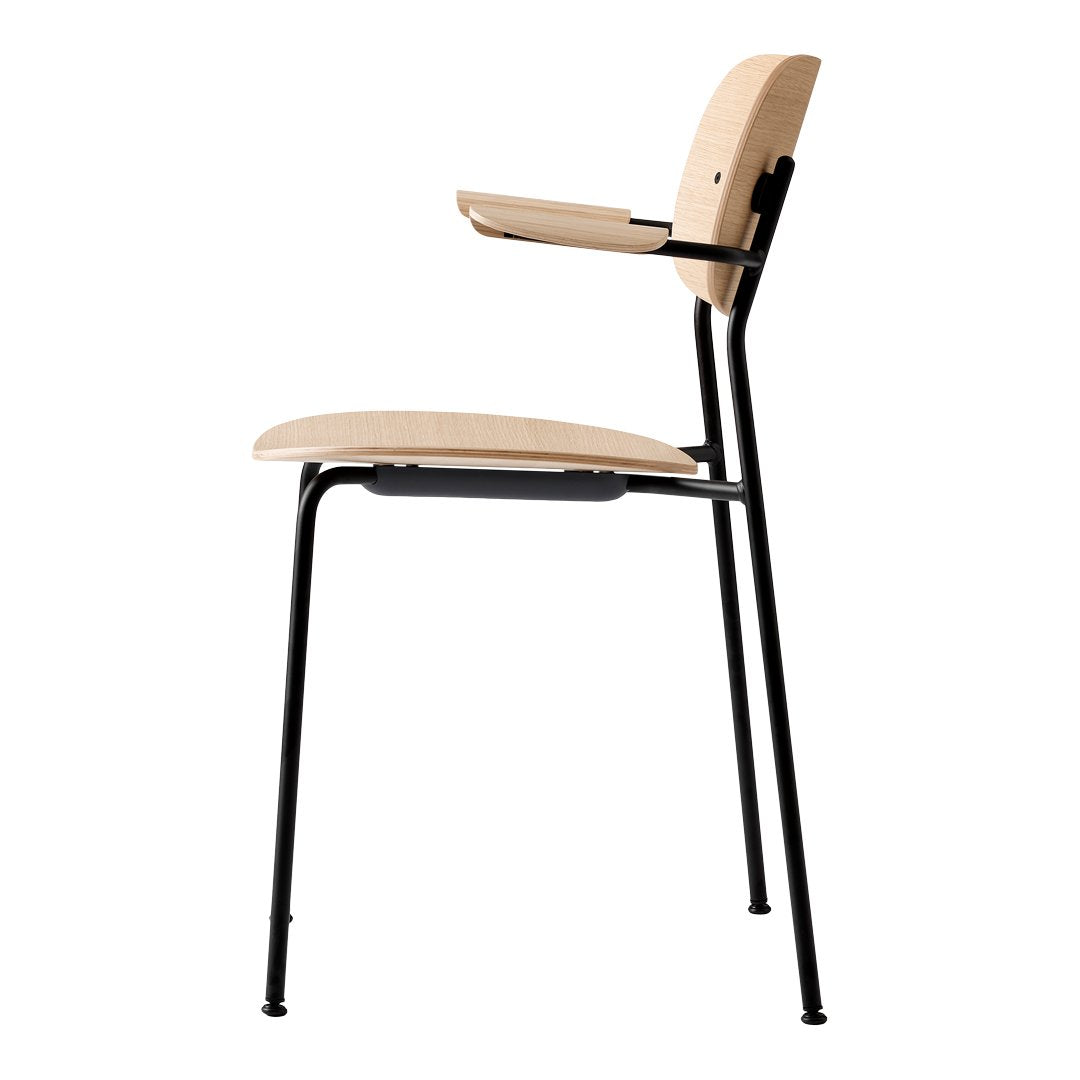 Modern Wooden Dining Chair with Armrests - Comfortable & Stylish for Kitchen, Dining Room, or Breakfast Nook