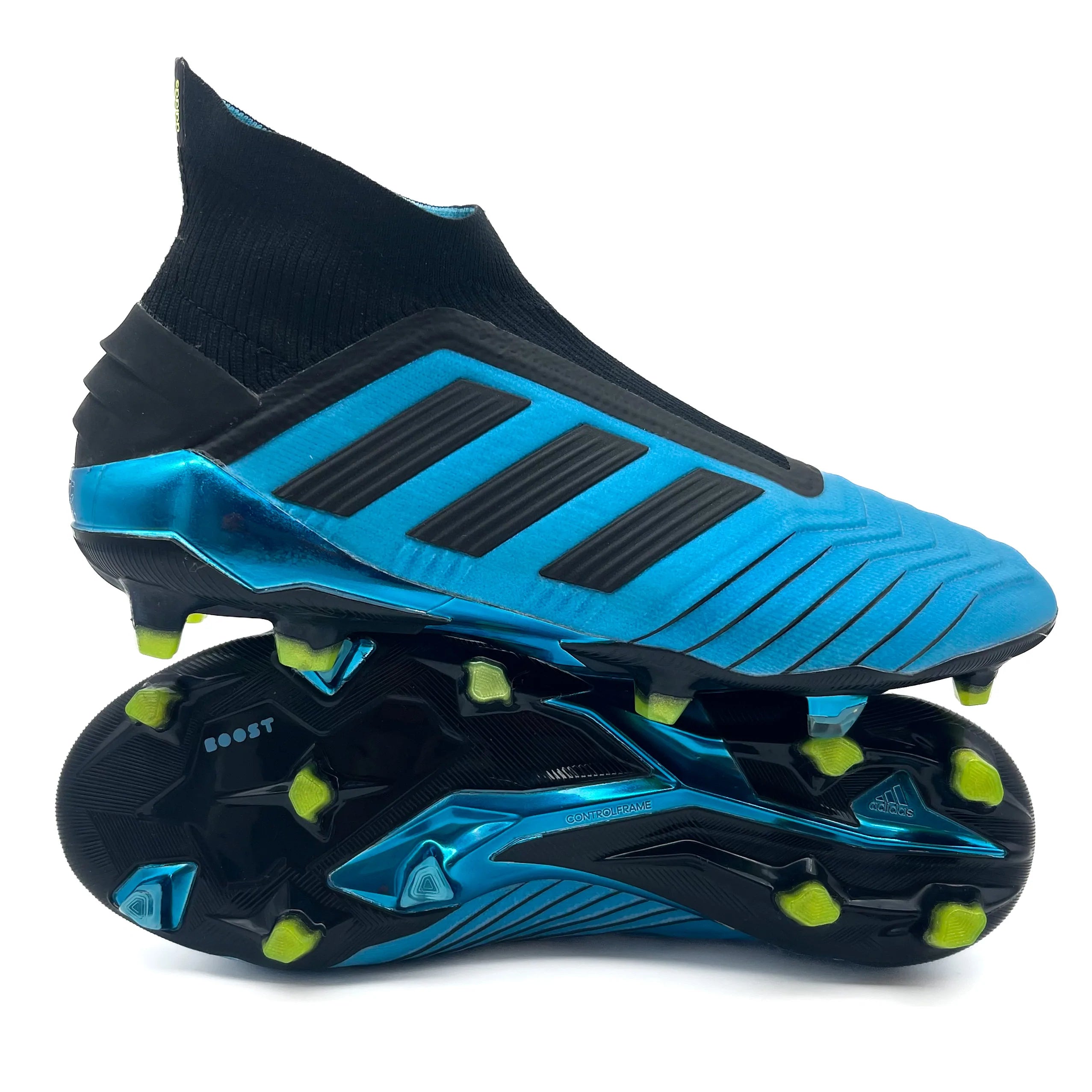 Adidas Predator 19+ FG Soccer Cleats - Blue 