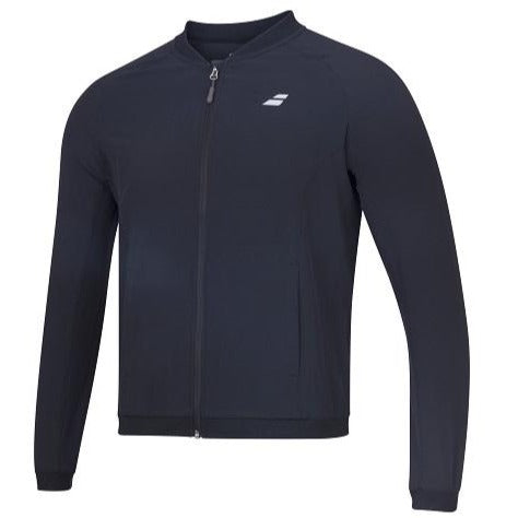 Babolat Women's Play Jacket - Lightweight Tennis Windbreaker with Zip Front & Side Pockets (Black) - Perfect for Tennis Matches, Training & Outdoor Sports