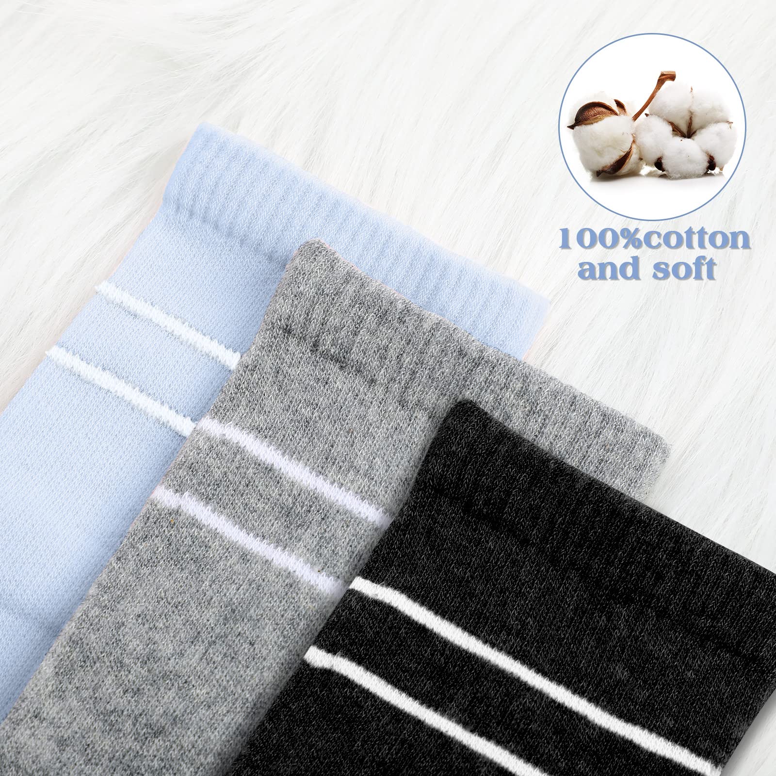 Yaomiao 6 Pairs Maternity Compression Socks 20-30 mmHg - Circulation Support Socks for Women During Pregnancy - Best for Swelling Relief, Varicose Veins & Long Flights