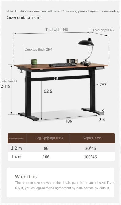 Premium Black Walnut & Oak Solid Wood Electric Height Adjustable Desk - Luxury Home Office & Gaming Workstation for Ergonomic Comfort
