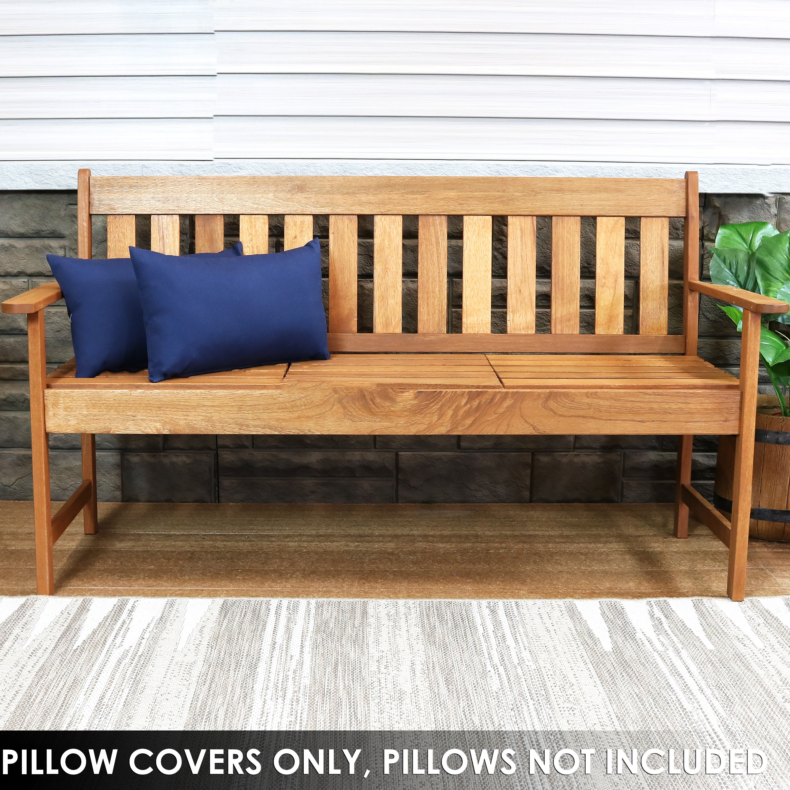 Stylish Sunnydaze Indoor & Outdoor Decorative Throw Pillow Covers - Perfect for Patio, Living Room & Bedroom Decor