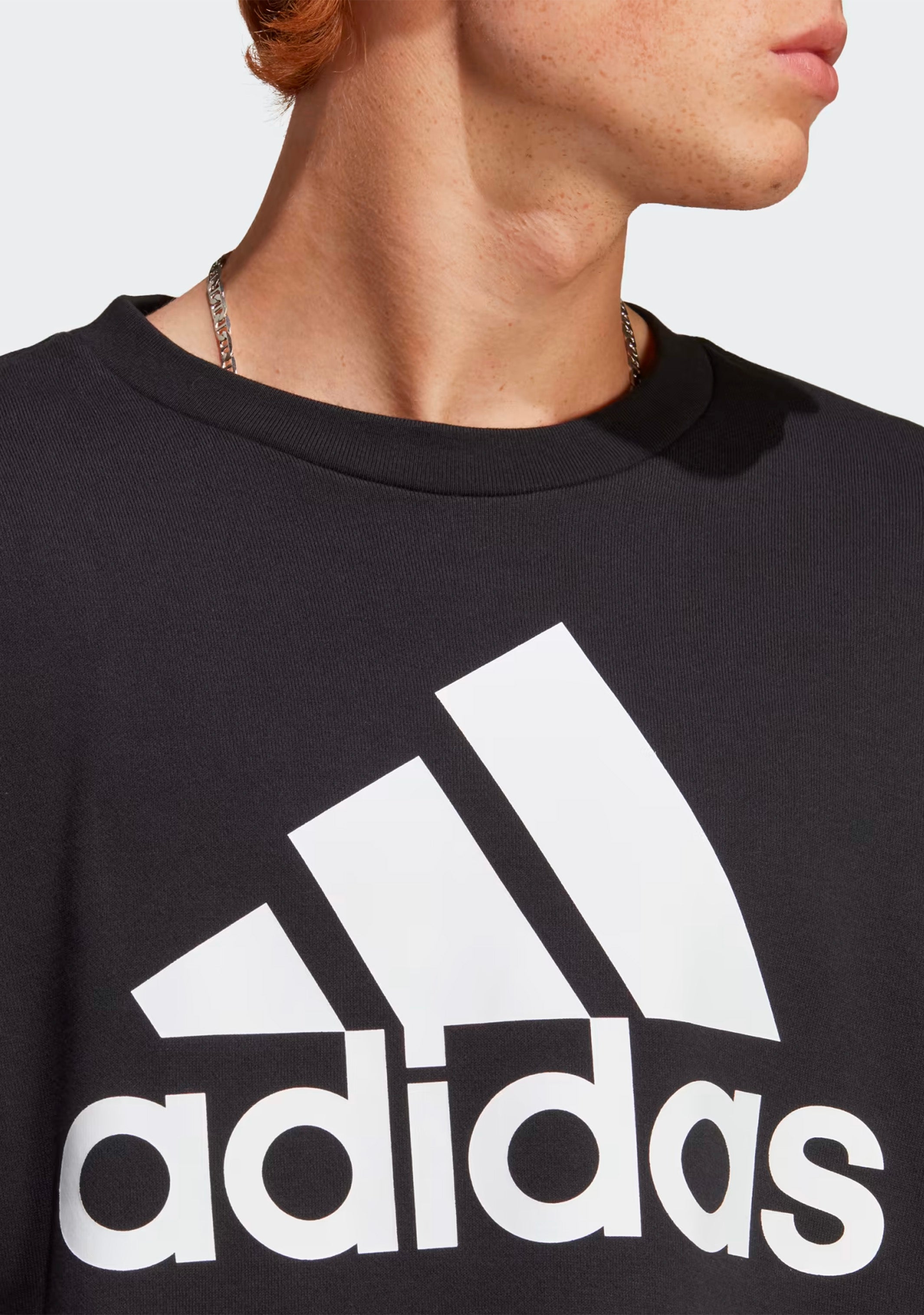 Adidas Men's Big Logo Pullover Hoodie - Black | Comfortable & Stylish Casual Wear for Gym, Running & Everyday Outfits