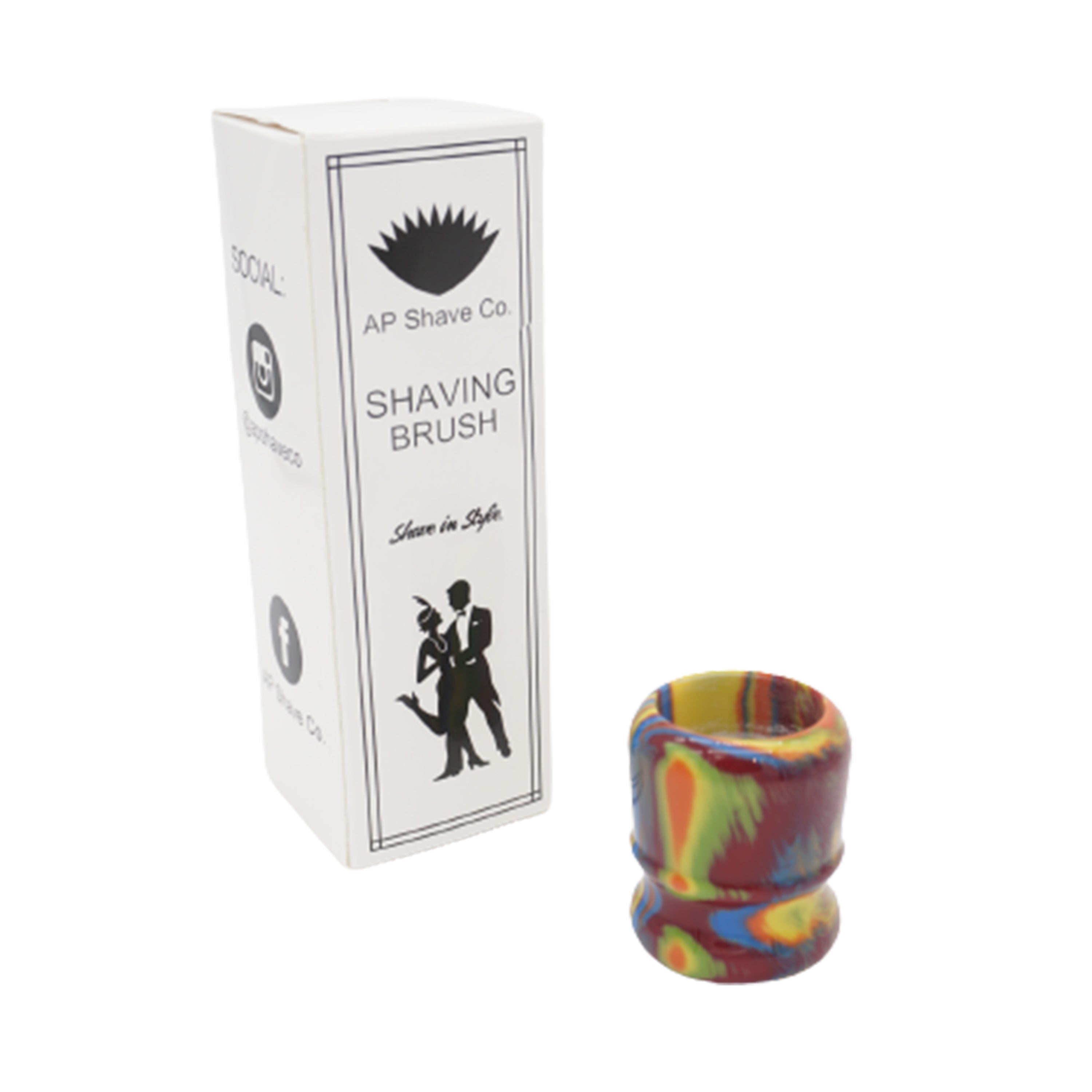 Premium Disco Handcrafted Shaving Brush Handle - Fits 24mm & 26mm Knots - Perfect for Wet Shaving & Grooming Gifts - Luxury Bathroom Accessory for Men