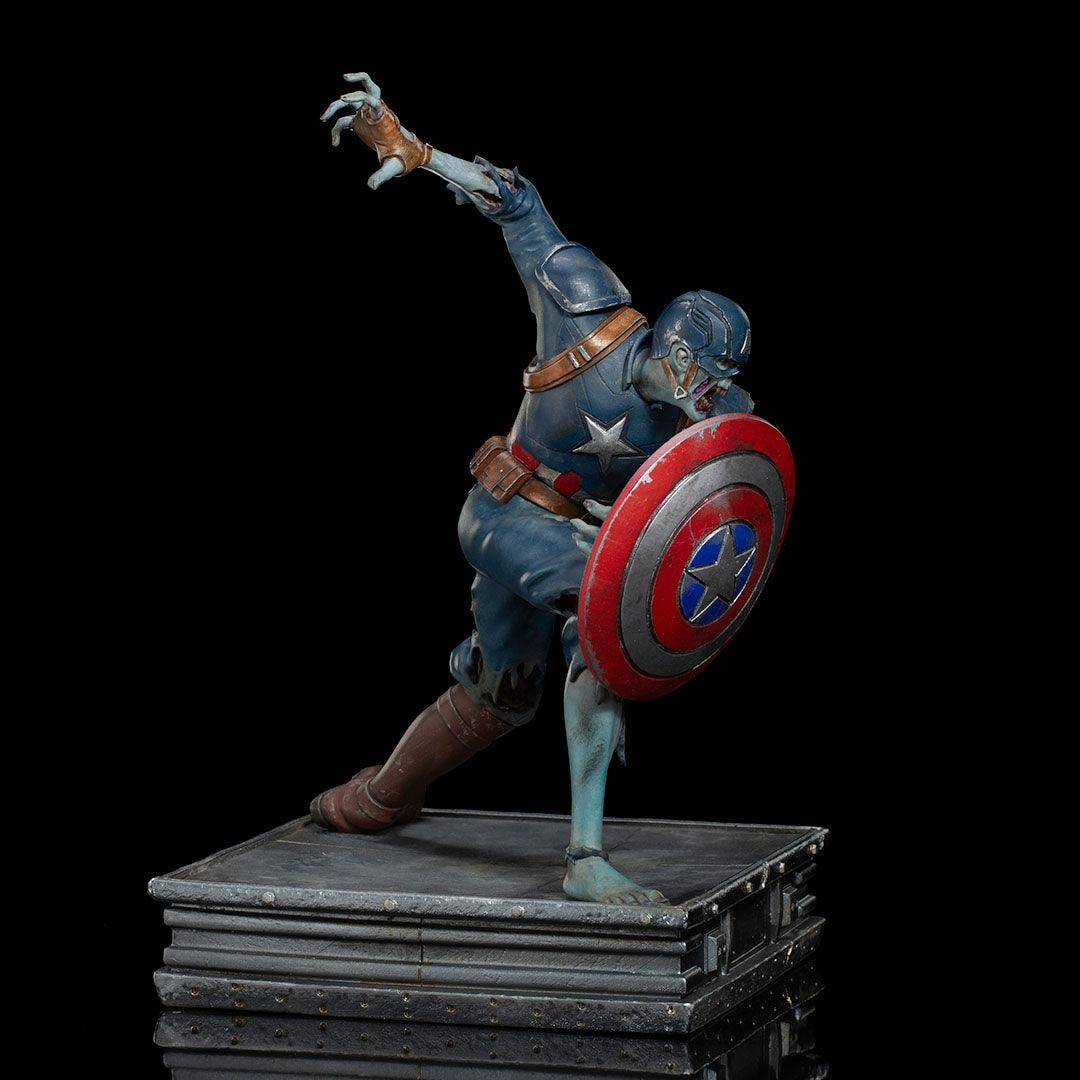 Iron Studios What If... Captain America Zombie Art Scale 1/10 Statue - Marvel Zombies Collectible for Display & Home Decor