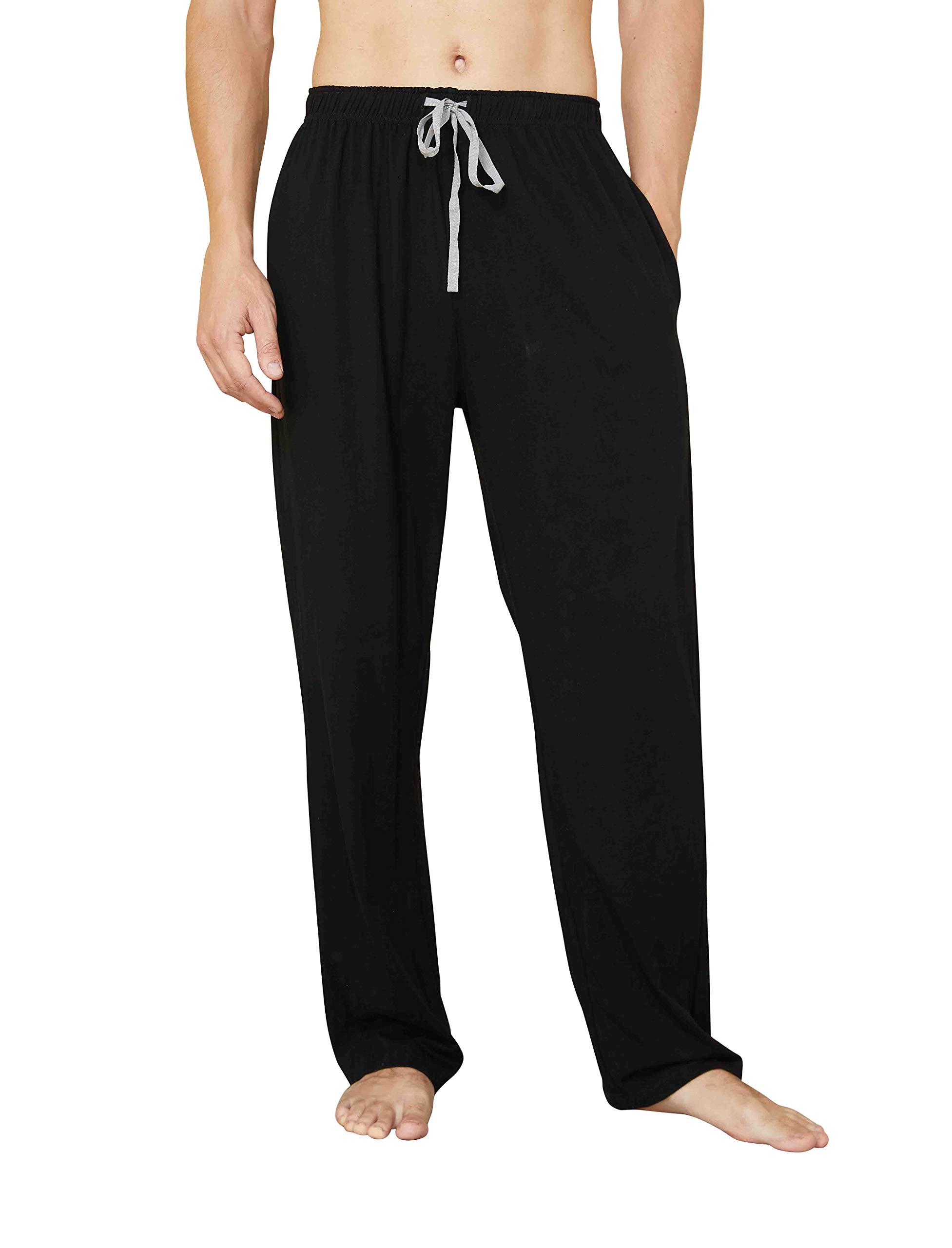 Men's Soft Cotton Pajama Pants - Comfortable Sleep & Lounge Pants for Relaxing at Home, Travel, and Lounging