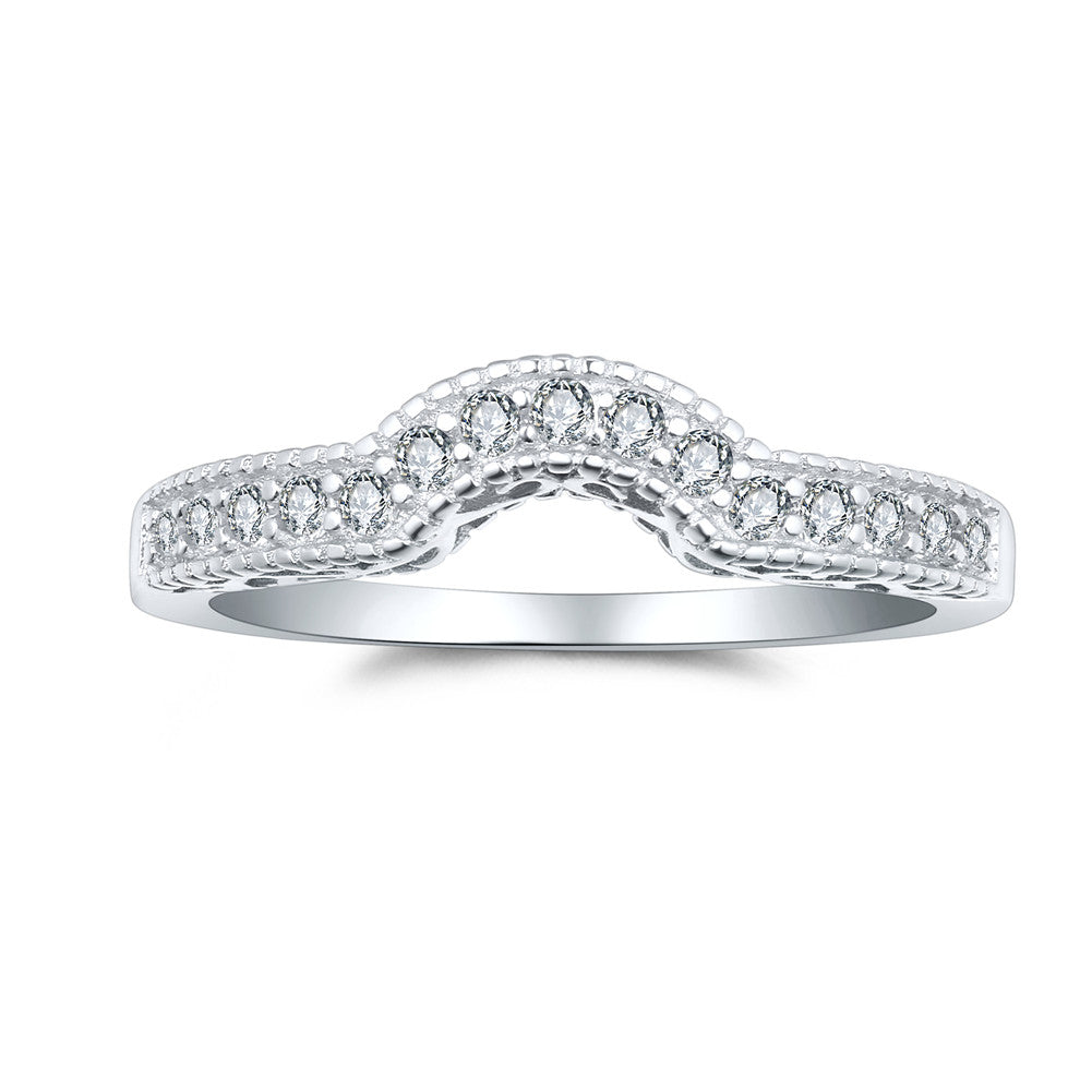 MABELLA 925 Sterling Silver Engagement & Wedding Ring Band for Women - Elegant Bridal Jewelry for Proposals, Anniversaries, and Special Occasions