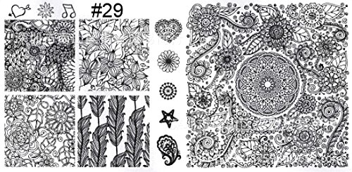 1pc Negative Space Nail Art Stamping Plate - Christmas Snowflake Triangle Design for DIY Nail Stamping | Perfect for Holiday Nail Art, Winter Manicures & Gift Giving