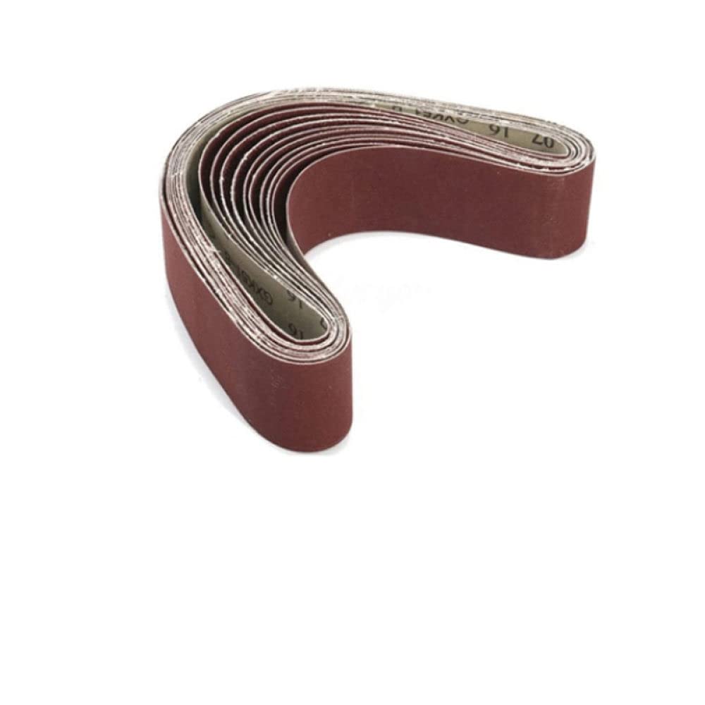 5-12Pc P40-P1000 Grit Sanding Belts & Discs Assortment - Metal Grinding, Aluminum Polishing, Oxide Sanding - 100x915mm Mix - Perfect for Woodworking, Metalworking & DIY Projects