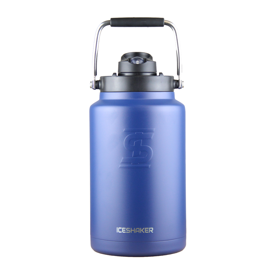 Custom Navy Blue 1 Gallon Water Jug - Durable Large Capacity Jug for Camping, Sports, and Outdoor Activities