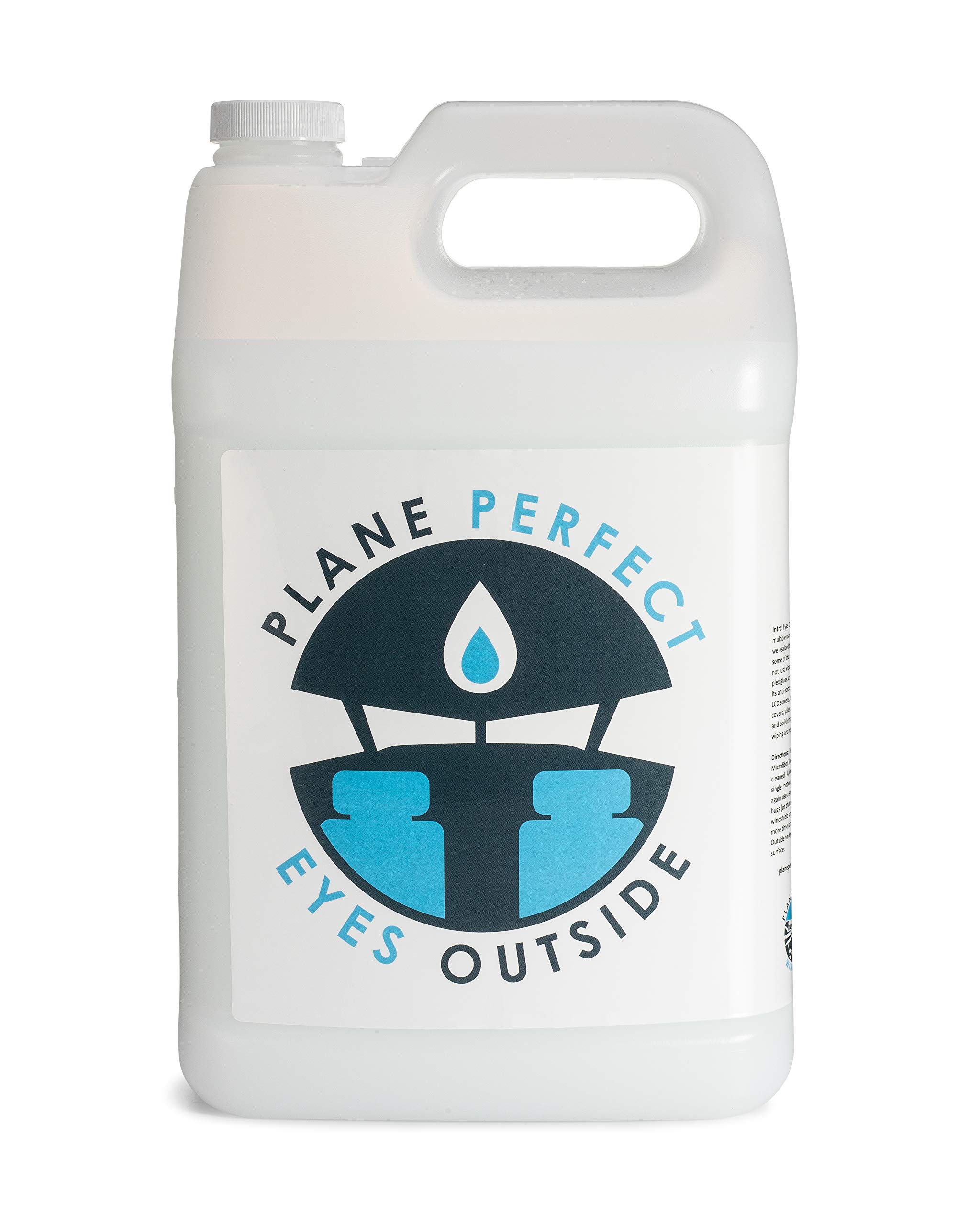 Premium Plastic & Glass Windshield Cleaner Spray - 1 Gallon | Aviation, Car, Motorcycle & Marine Safe | LCD, Acrylic, Lexan, Lucite & Plexiglass Surface Cleaner | Streak-Free Formula for Crystal Clear Visibility on Windshields, Screens & Transparent Surfaces