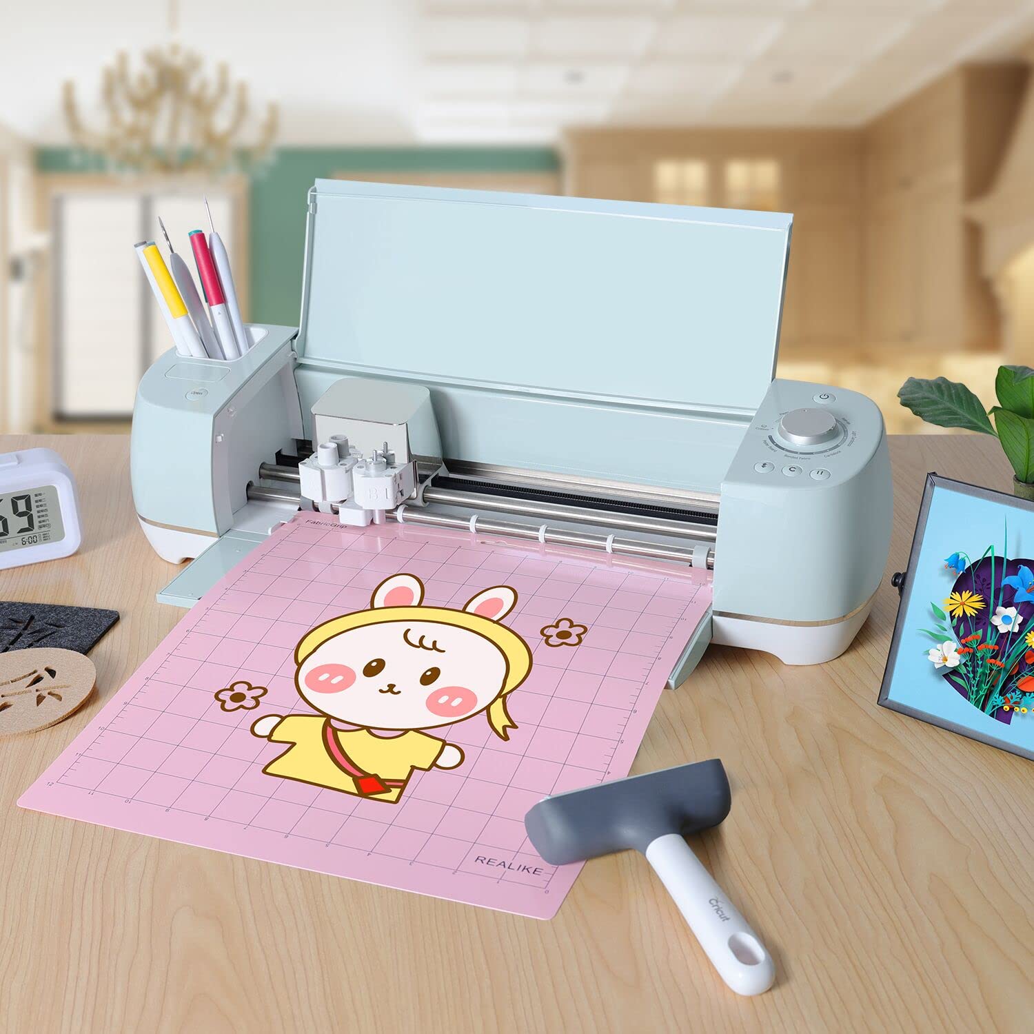 REALIKE 12x12 Inch FabricGrip Cutting Mat - 3 Pack Replacement Sticky Mats for Cricut Maker 3, Maker, Explore 3, Air 2, Air & One - Perfect for Fabric Cutting, Vinyl Projects & DIY Crafts