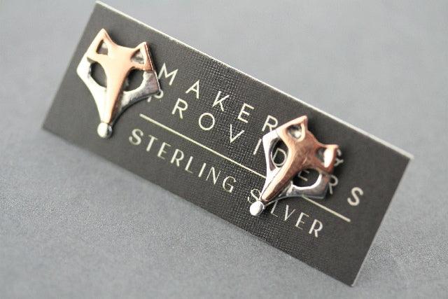 Fox Stud Earrings - Copper & Silver Plated Dangle Earrings for Women - Perfect for Parties, Weddings & Everyday Wear