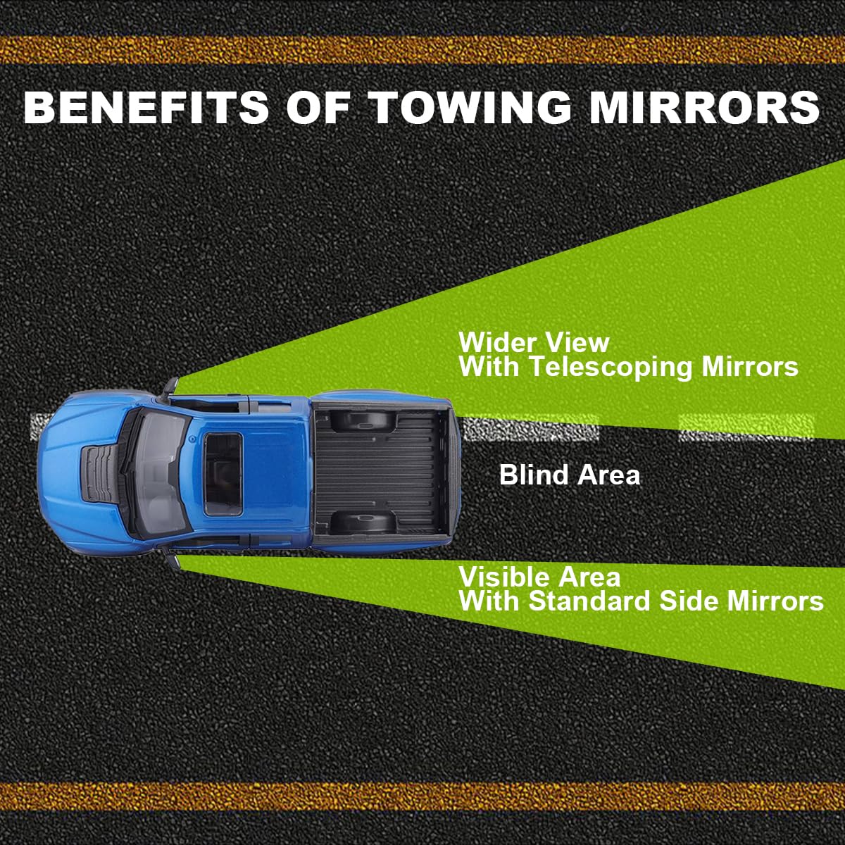 Spec-D Tuning Power Heated Tow Mirrors with Temperature Sensor & LED Turn Signal - Compatible with 2017-2019 Ford F250/F350/F450 Super Duty (Left & Right Pair) - Perfect for Towing, Winter Driving & Enhanced Visibility