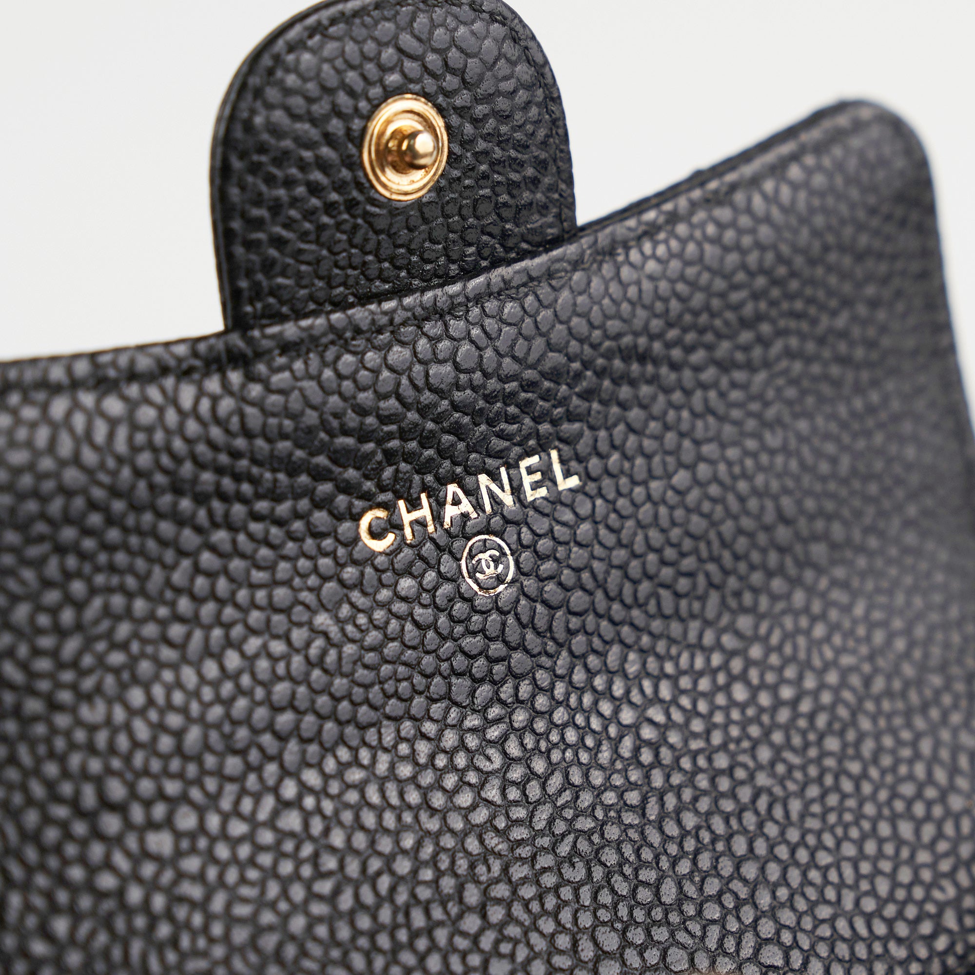 Chanel Caviar Quilted Leather Card Holder Wallet - Black | Luxury Compact Credit Card Case for Women | Perfect for Everyday Use, Travel & Gifting