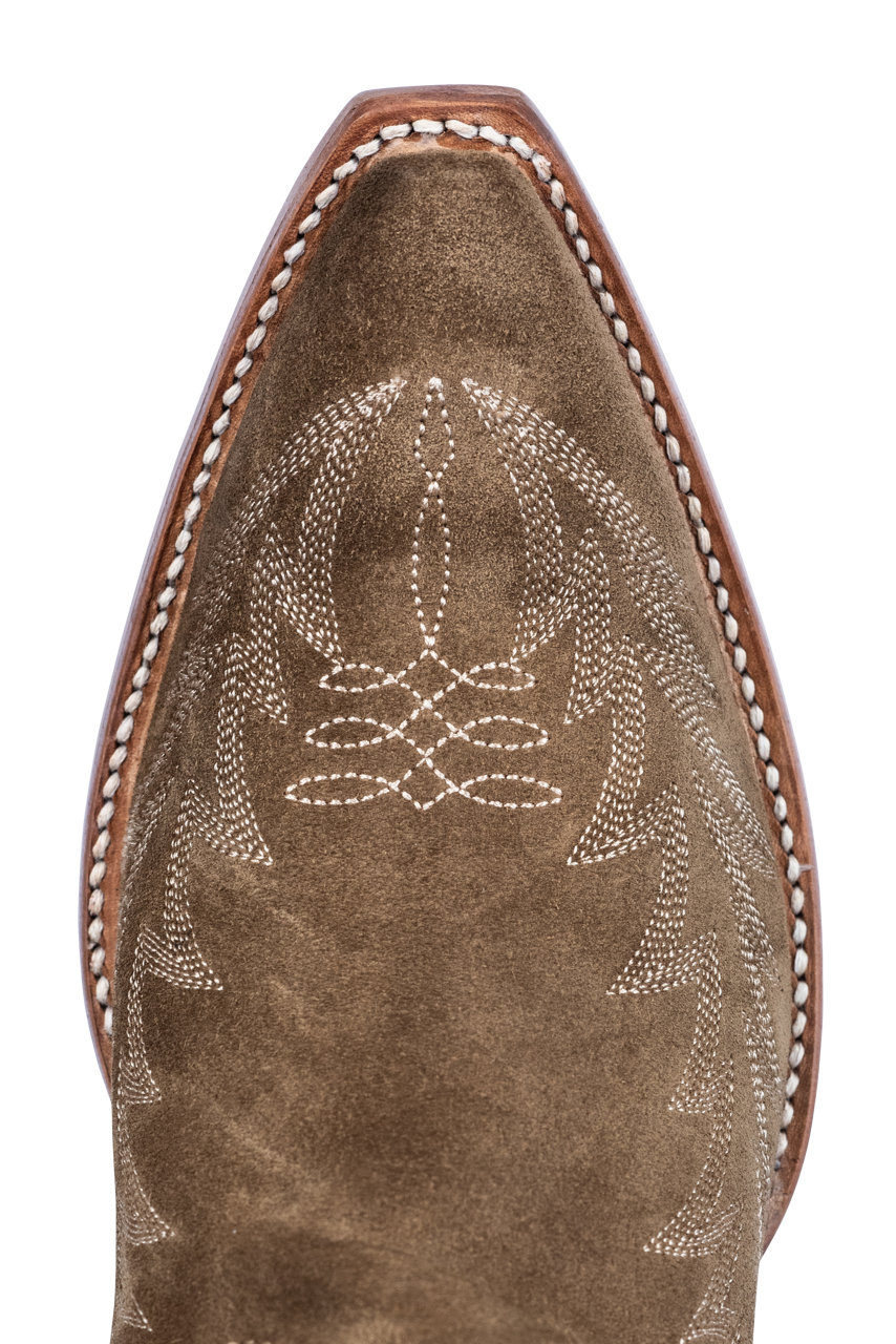 Old Gringo Women's Tan Suede Dutton Cowgirl Boots - Western Style Ankle Booties for Country Dancing, Rodeo & Casual Wear