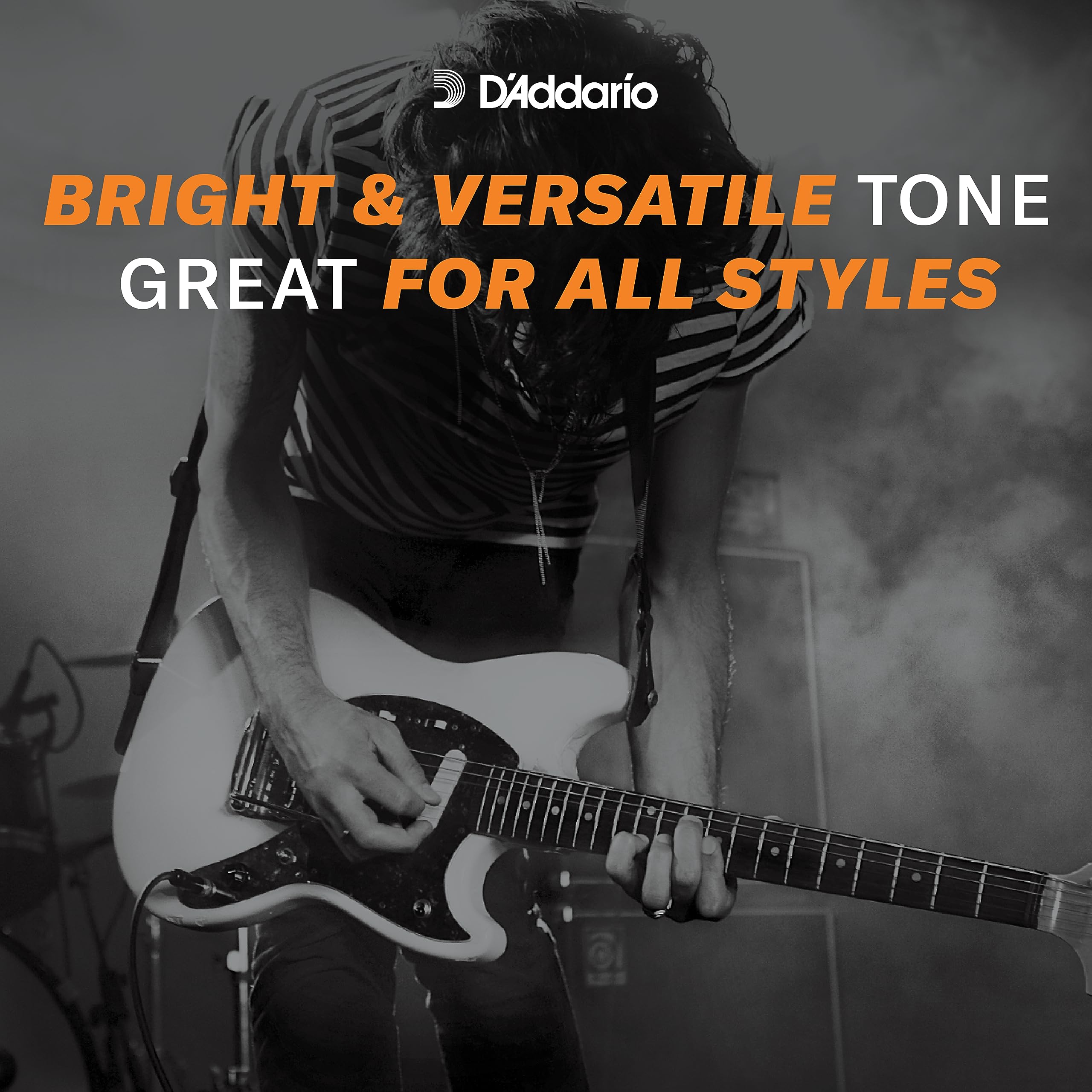 D'Addario EXL110+ XL Nickel Electric Guitar Strings - 10.5-48 Regular Light Plus - Perfect Intonation, Consistent Feel & Long-Lasting Durability for 6-String Guitars - Ideal for Rock, Blues & Studio Recording