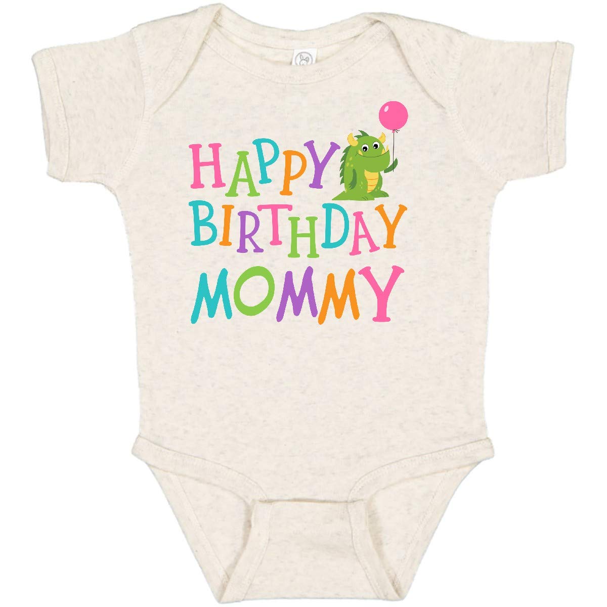 Inktastic Happy Birthday Mommy Baby Bodysuit - Cute Infant Outfit for Birthday Parties, Photo Shoots & Special Celebrations
