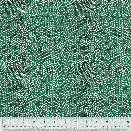 Age Of Dinosaurs Windham Fabric 53558D 3 - Premium Teal Dinosaur Scale Print Cotton Fabric for Quilting, Sewing & DIY Crafts - Perfect for Dinosaur-Themed Bedding, Clothing & Home Decor Projects