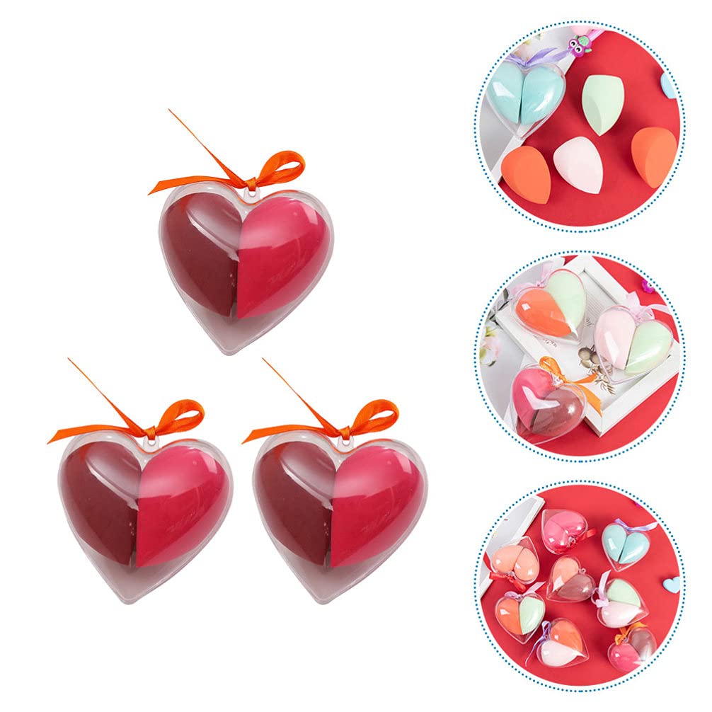 Lurrose Heart Shape Makeup Sponges - Blending Sponge for Liquid, Cream, Powder & Concealer | Soft Foundation Applicator & Beauty Blender | Perfect for Everyday Makeup & Professional Use