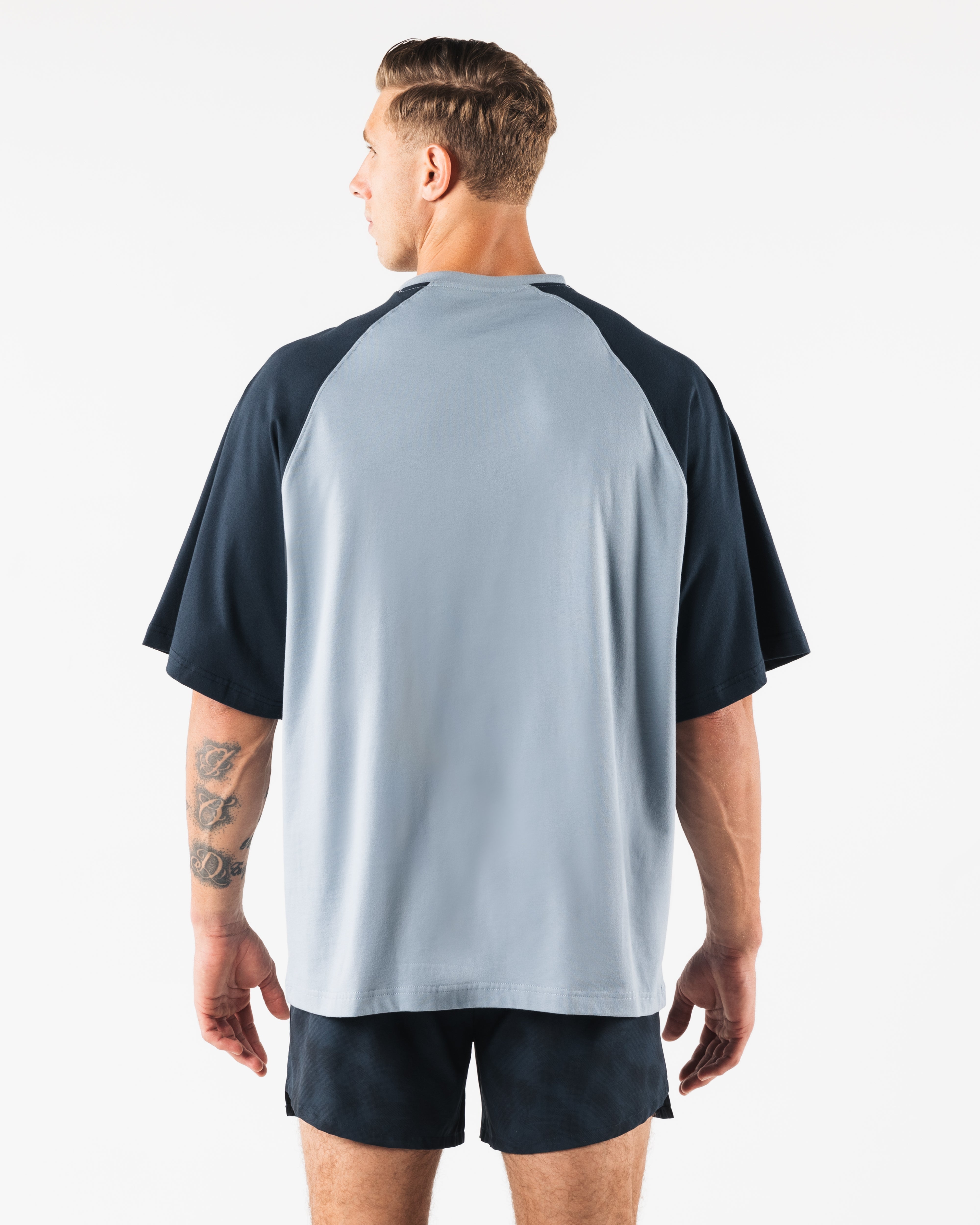 Men's Box Tee Slate - Soft Cotton Relaxed Fit T-Shirt for Casual Wear & Everyday Comfort