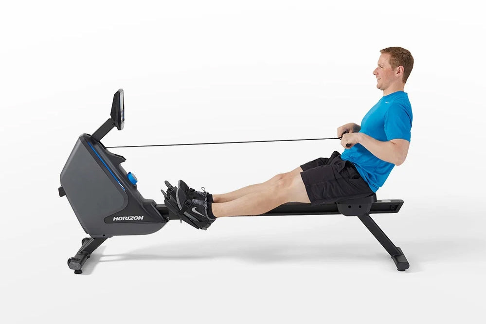 Horizon Oxford 3 Rowing Machine for Home Gym - Magnetic Rower with LCD Monitor for Cardio & Full Body Workout - Perfect for Small Spaces & Indoor Fitness Training