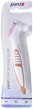 Swiss Denture Brush - Hard & Soft Bristles for Dentures & Retainers | Pack of 3 | Perfect for Travel & Daily Cleaning