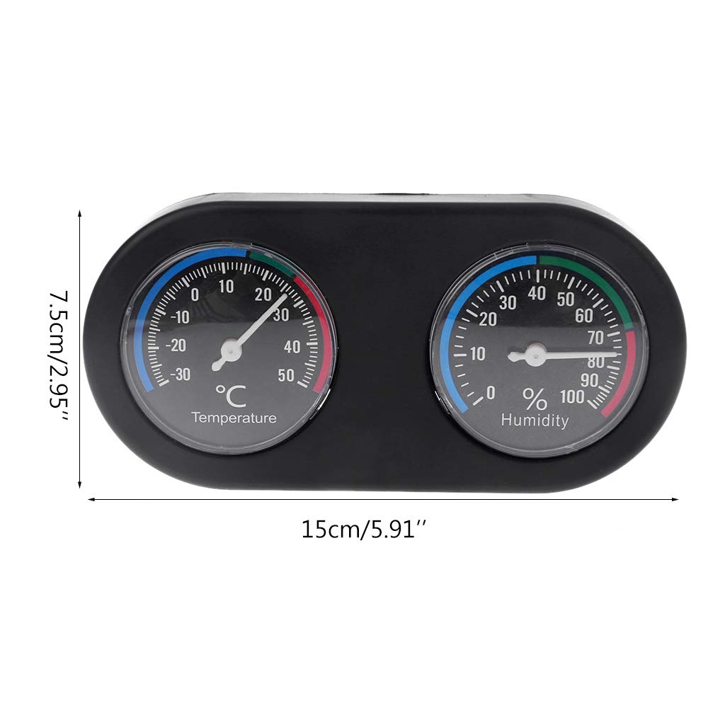 Accurate Digital Terrarium Hygrometer & Thermometer - Reptile Tank Humidity & Temperature Gauge for Reptiles, Amphibians, Plants - Perfect for Vivariums, Greenhouses & Indoor Gardens