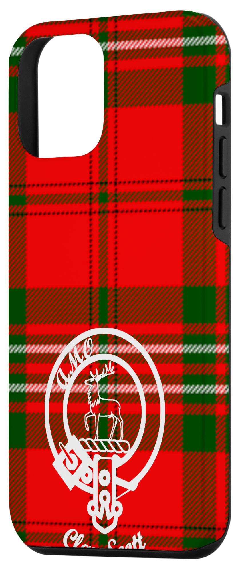 iPhone 12 Mini Case with Scottish Tartan Clan Crest - Personalized Surname Protection Cover for Daily Use, Travel & Special Occasions