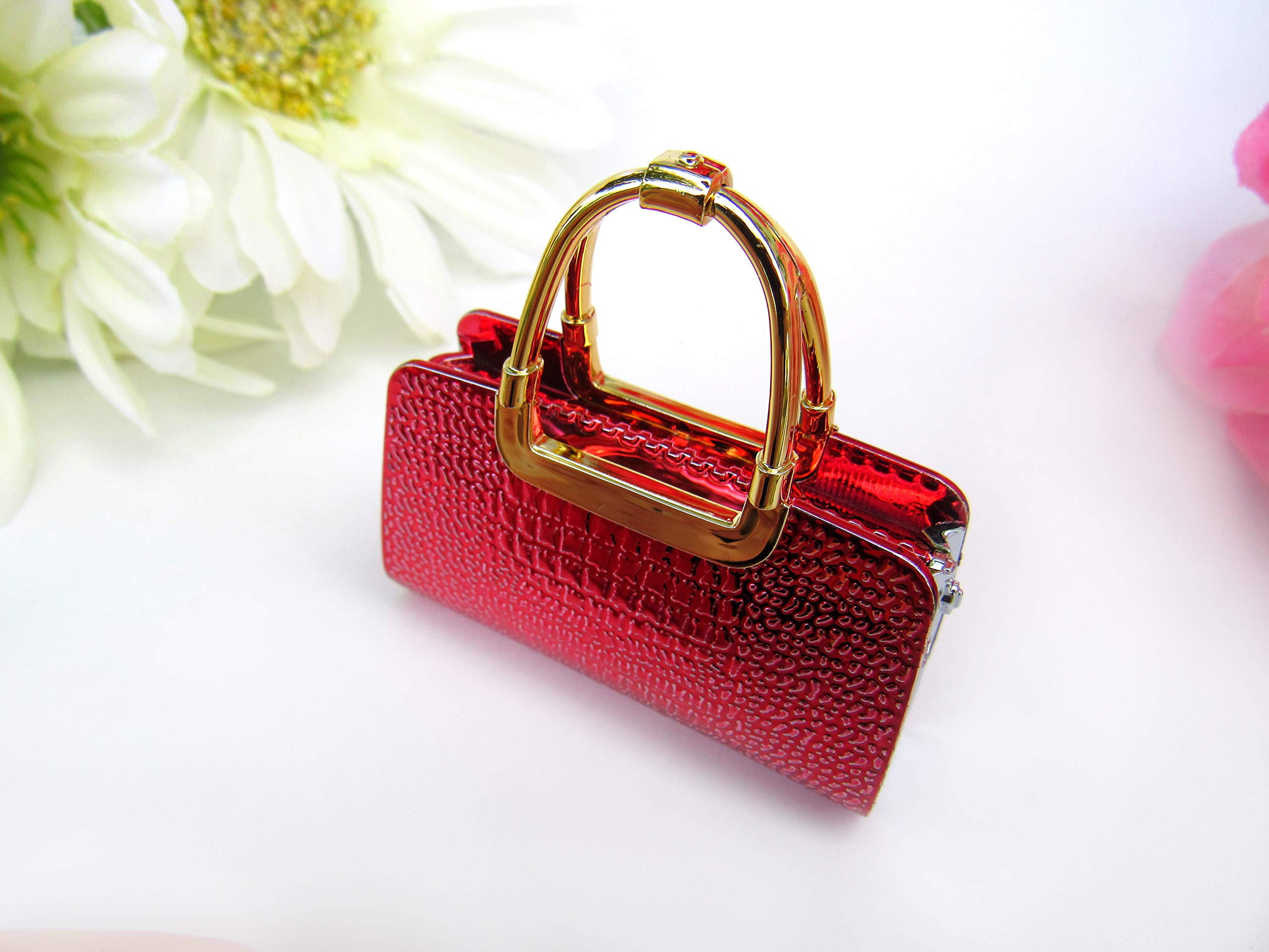 Women's Handbag Lighter - Refillable Butane Novelty (Silver) for Parties & Gifts