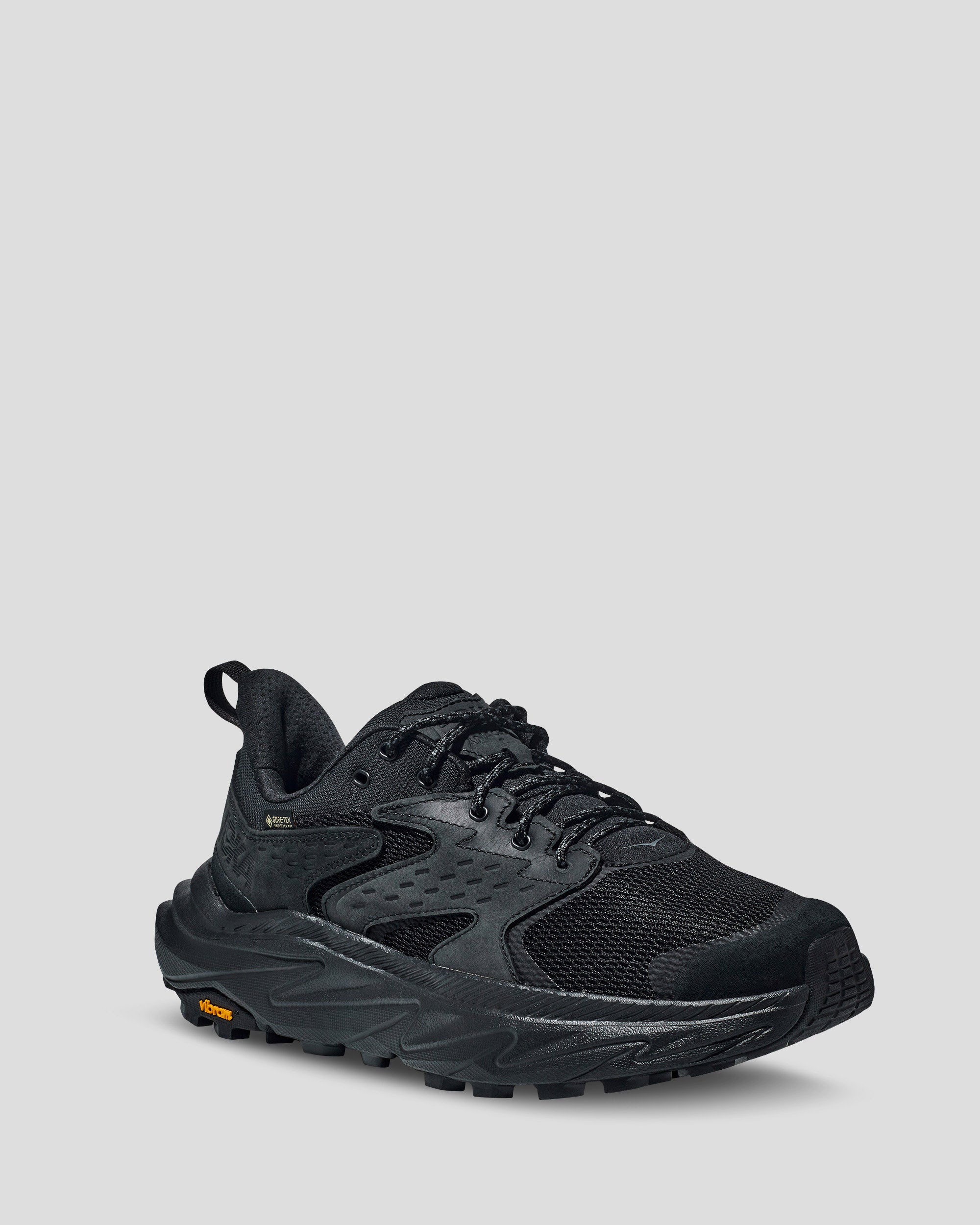 Men's Hoka Anacapa 2 Low GTX Waterproof Hiking Shoes - Black | Lightweight Trail Running Shoes for Outdoor Adventures & Daily Wear