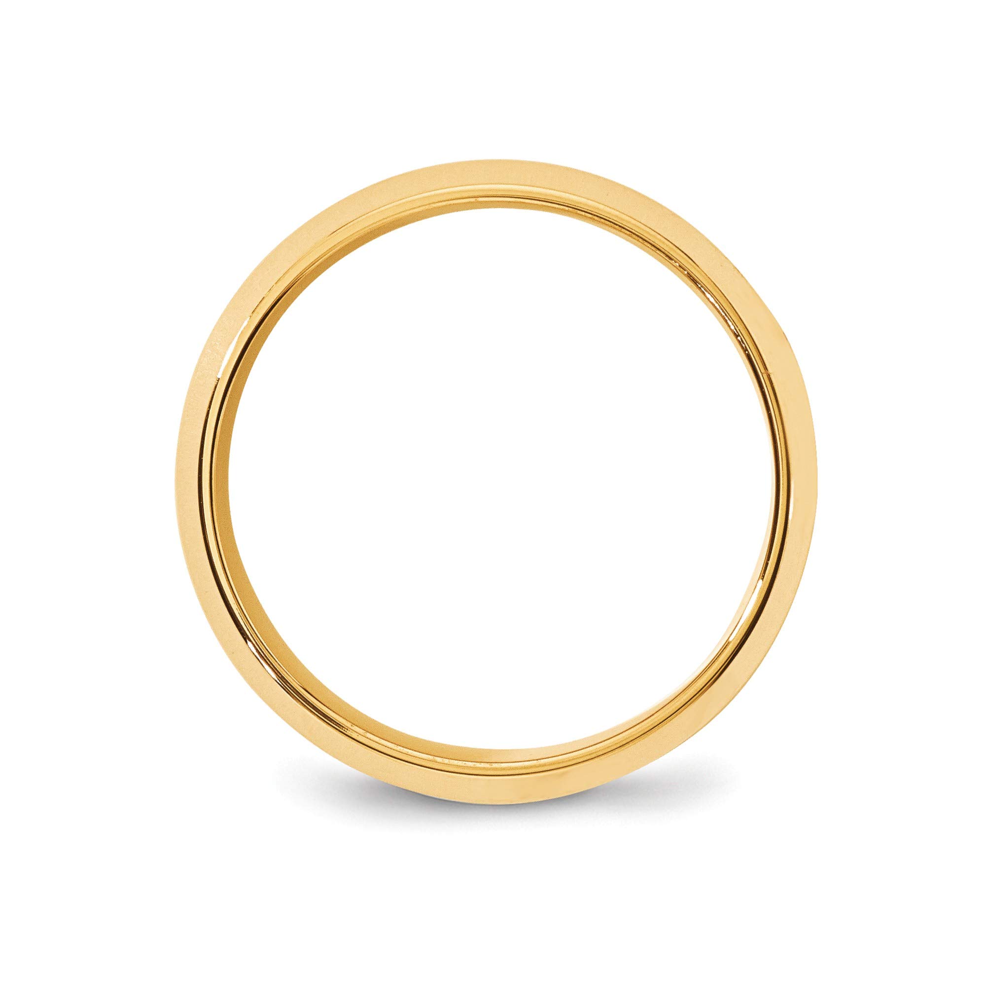 14K Yellow Gold 8mm Comfort Fit Band - Size 10 for Weddings & Anniversaries