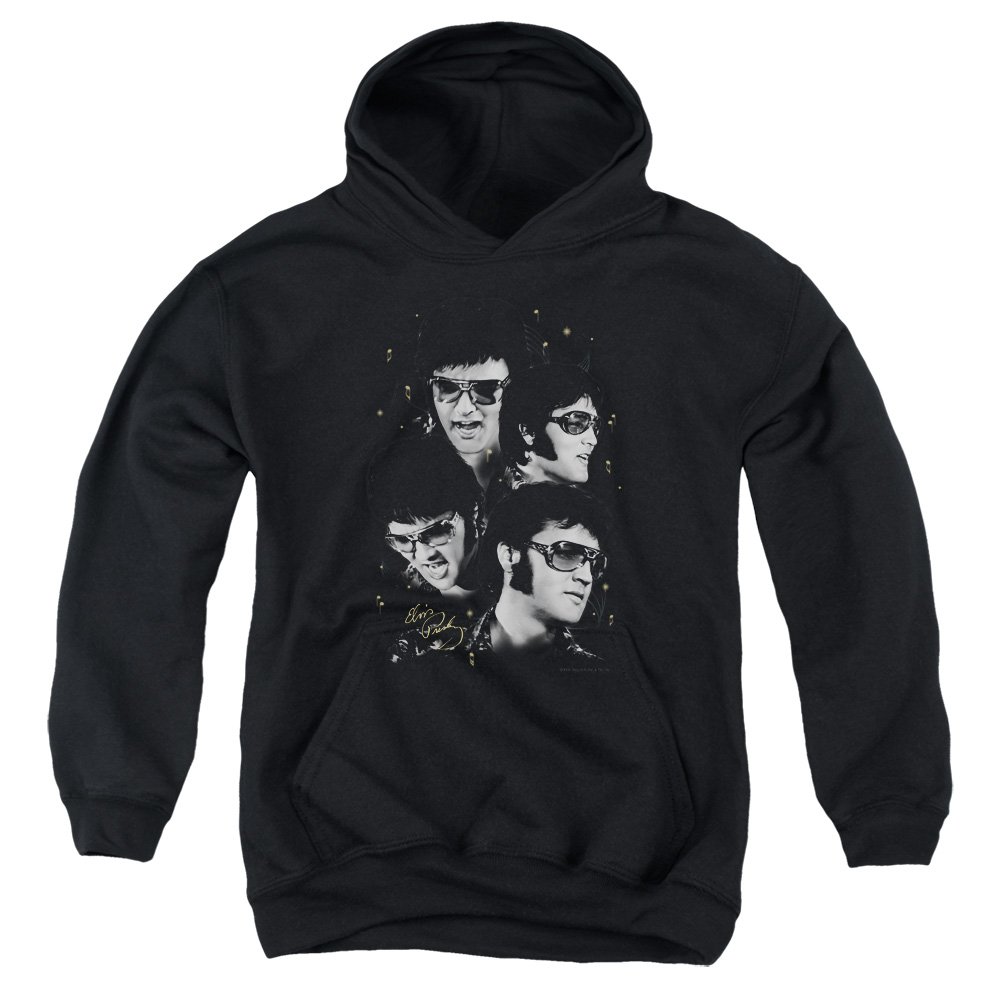 Elvis Presley Vintage Youth Faces Pullover Hoodie - Retro Music Fan Sweatshirt for Concerts & Casual Wear