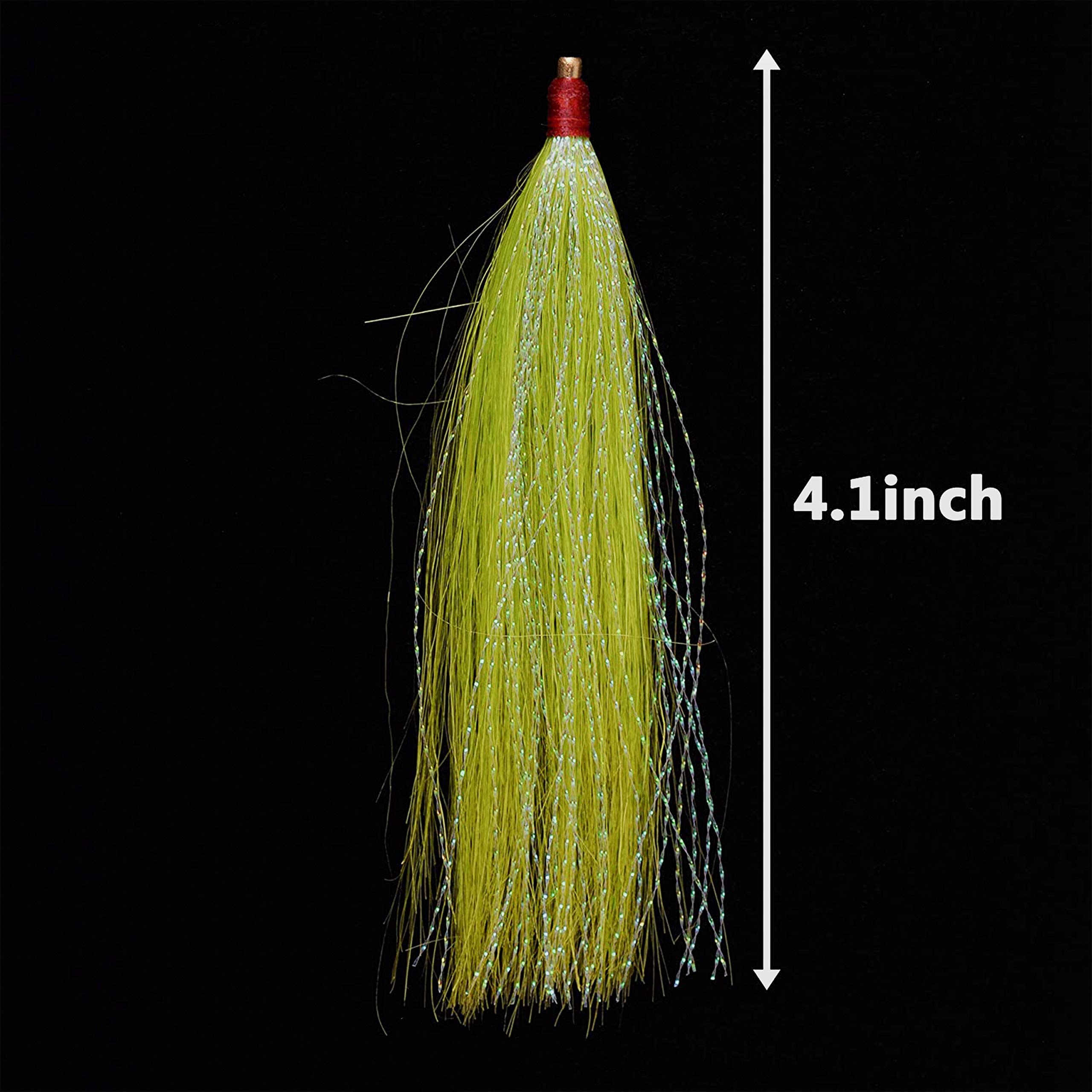 Saltwater Bucktail Fishing Lures 10pcs Kit for Cod & Plugs - Perfect for Offshore Angling