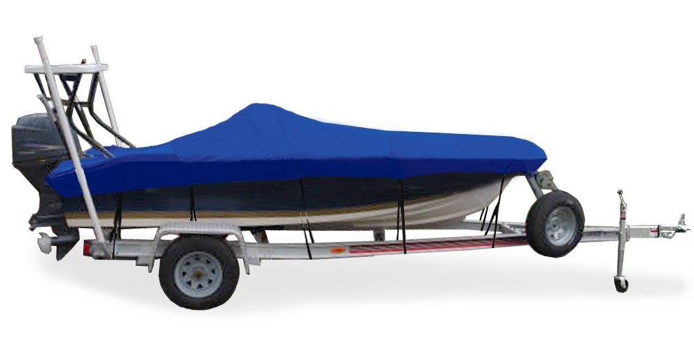 Taylor Made Products Trailerite Semi-Custom Boat Cover for Flats Boats - Durable Waterproof Protection for Saltwater & Freshwater Fishing Boats - Perfect for Mooring, Storage & Trailering