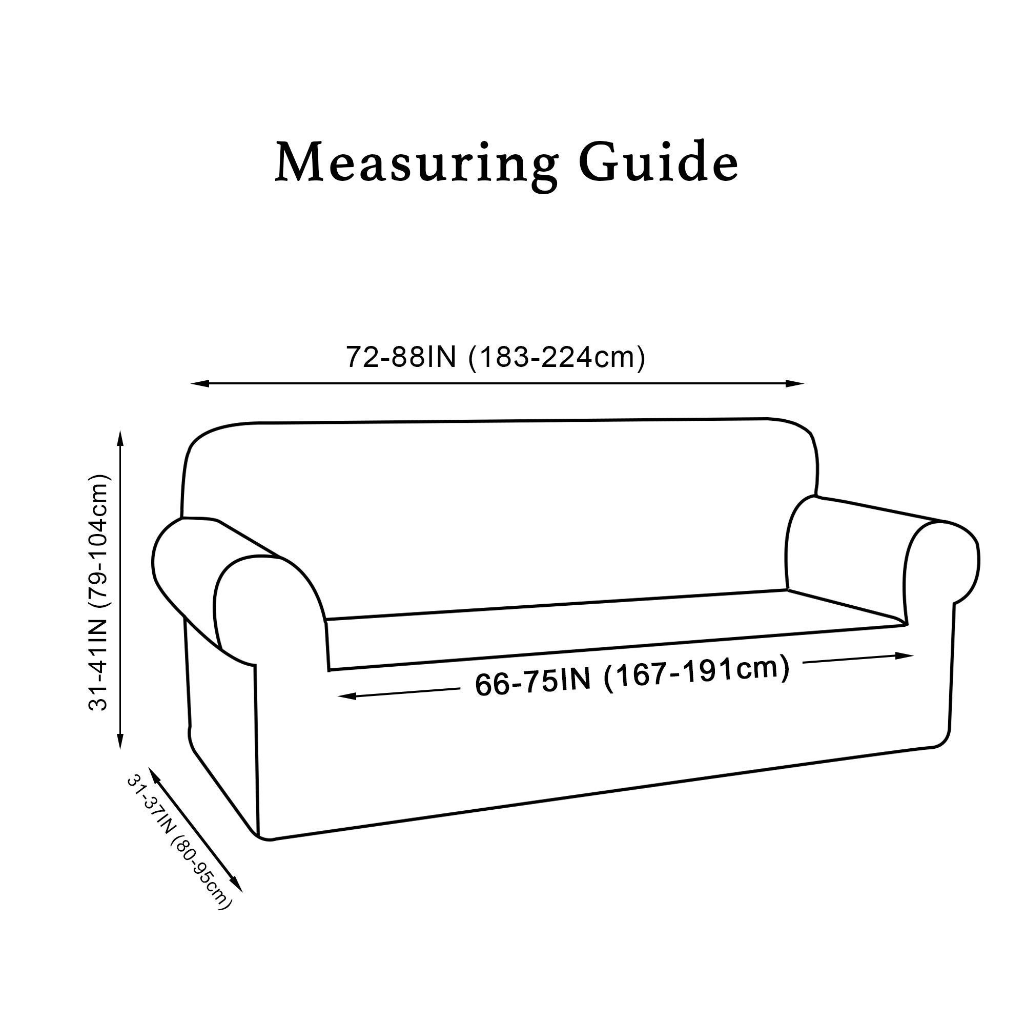 Turquoise Sofa Slipcover Set with Loveseat Cover - 3 Cushion Couch Protector in Taupe | Stretchable Furniture Protector for Living Room, Home Decor & Pet Protection
