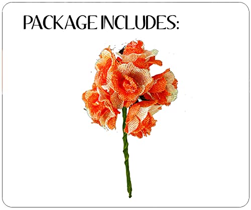 Elegant Orange Bridal Hair Pins for Women & Girls – Artificial Hair Accessories for Weddings, Prom & Special Events – Pack of 1