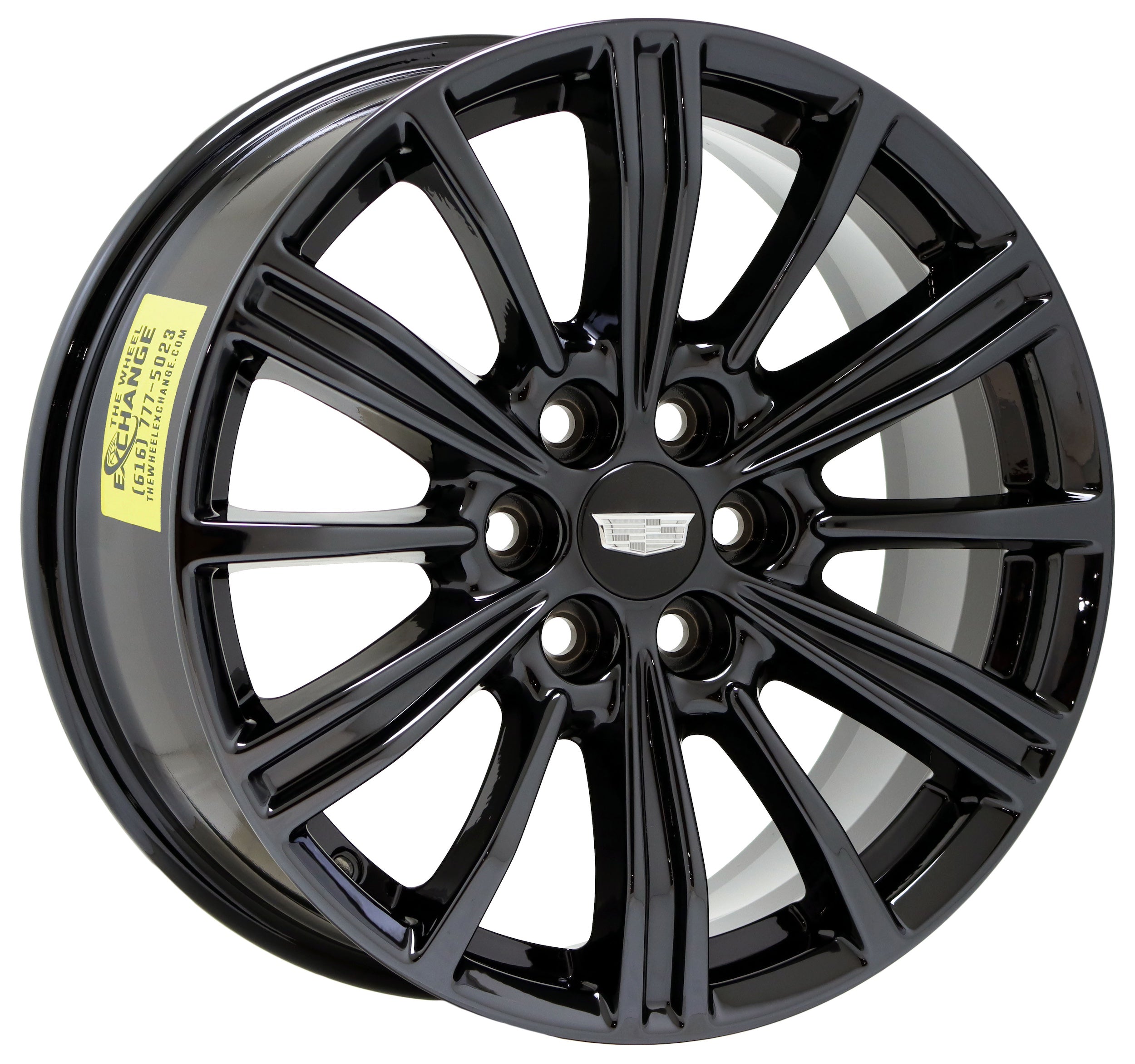 18 Cadillac XT5 XT6 Black Chrome Factory OEM Wheels & Rims Set 4798 EXCHANGE - Premium Replacement for Luxury SUV Styling & Performance