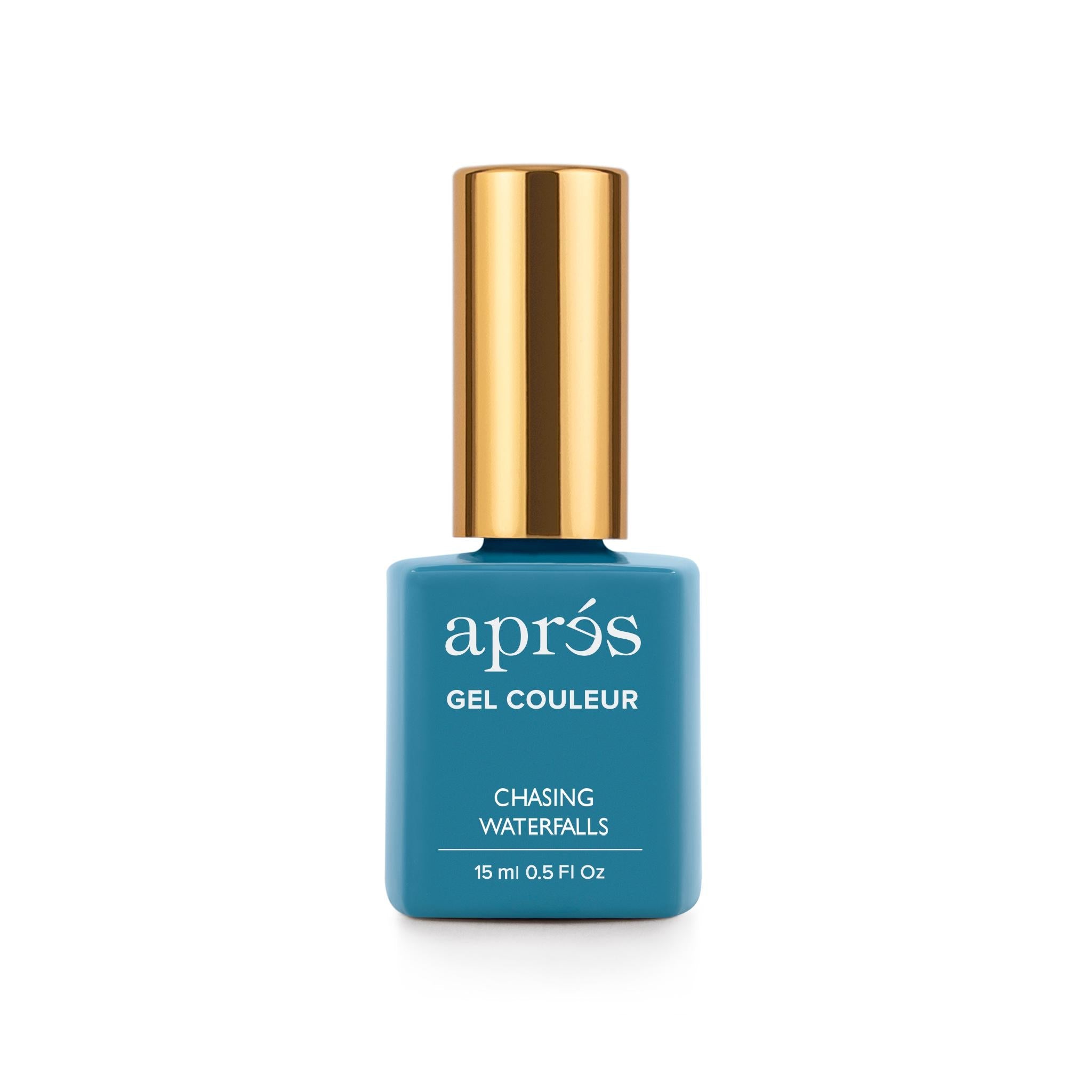 Apres Gel Nail Polish - Chasing Waterfalls Soak Off UV LED Gel Color - Waterfall Blue Nail Art for Manicure & Pedicure | Perfect for Summer Nails, Bridal Party, Salon & Home Use