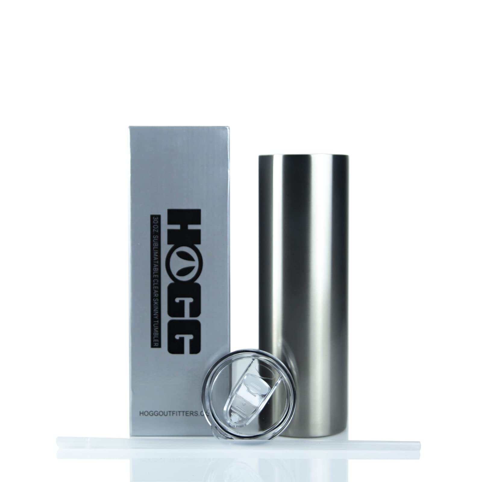 30oz Clear Sublimation Tumbler Bulk (25 Pack) - Vacuum Insulated Stainless Steel Customizable Tumblers with Lid & Straw for Sublimation Printing - Perfect for DIY Crafts, Personalized Gifts, Promotional Items & Drinkware Business