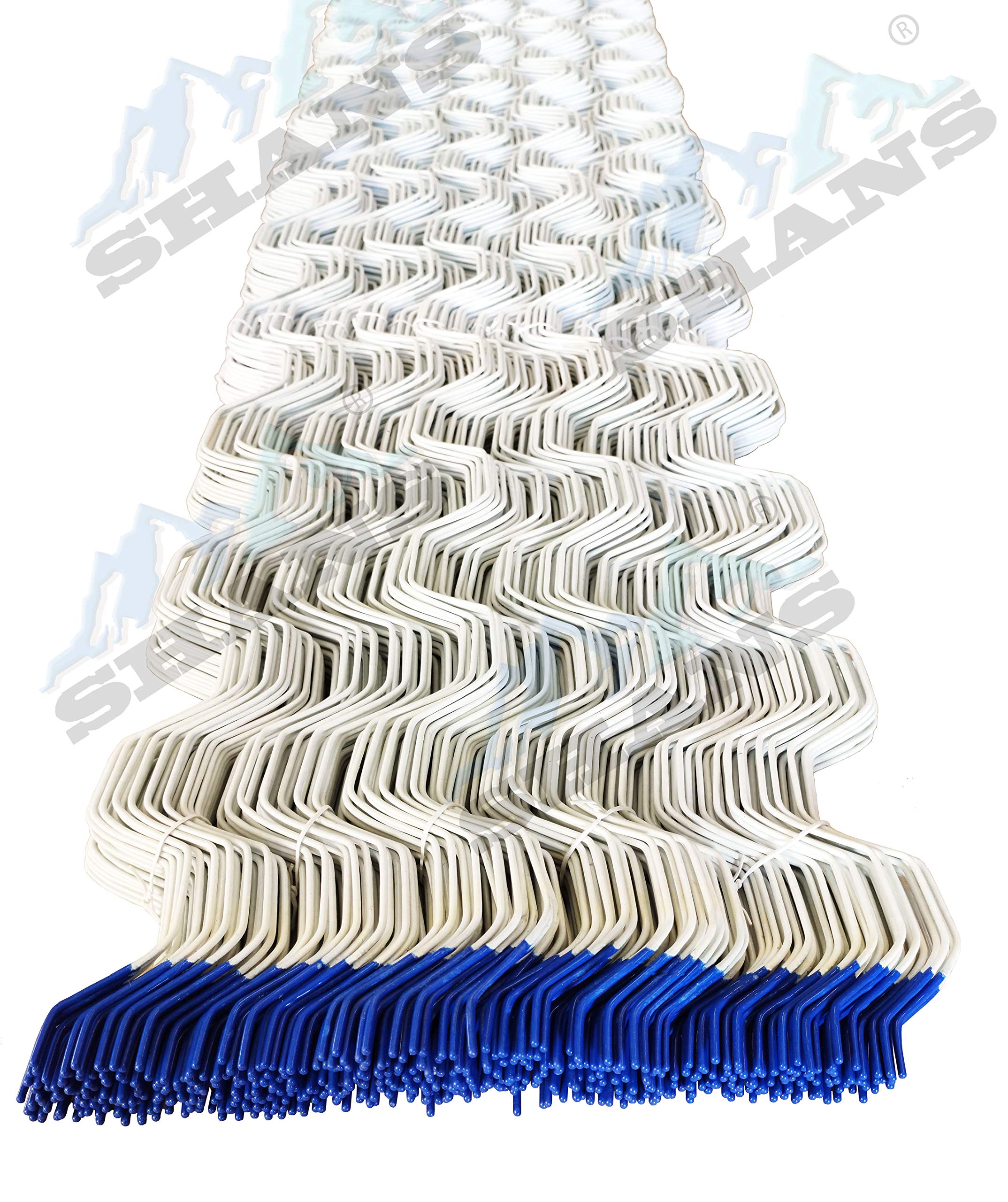 SHANS Greenhouse Channel & Wire Set - Heavy Duty C-Channel & Spring Wire with Connectors for Greenhouse Plastic & Shade Cloth Attachment (40 Pack) - Perfect for DIY Greenhouse, Garden Cover & Plant Protection