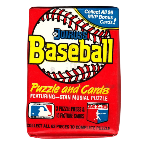 1988 Donruss Baseball Cards Unopened Pack - Vintage MLB Trading Cards Collection for Sports Memorabilia & Gift Giving