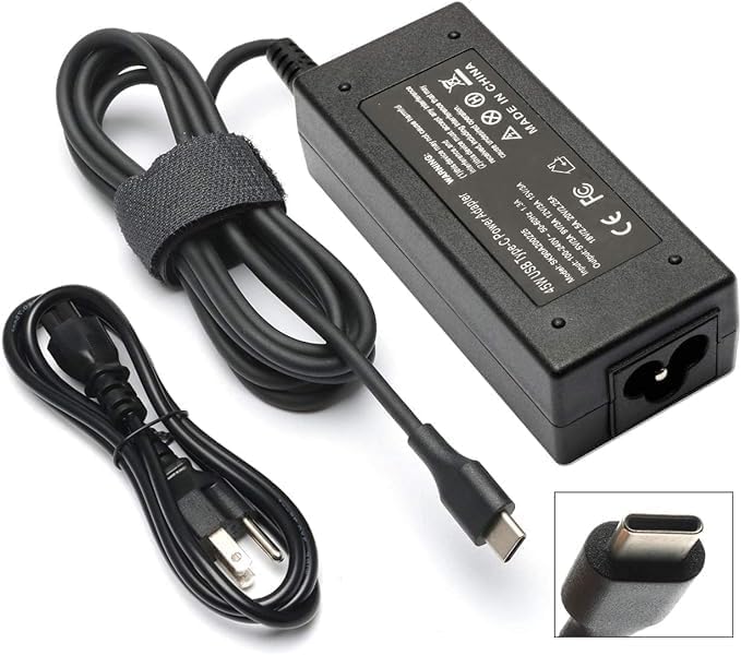 45W USB C Laptop Charger for HP Chromebook 11/11A/13/14/14A/G5/X360 & 14-ca Series - Fast Charging Power Adapter for Home, Office & Travel Use