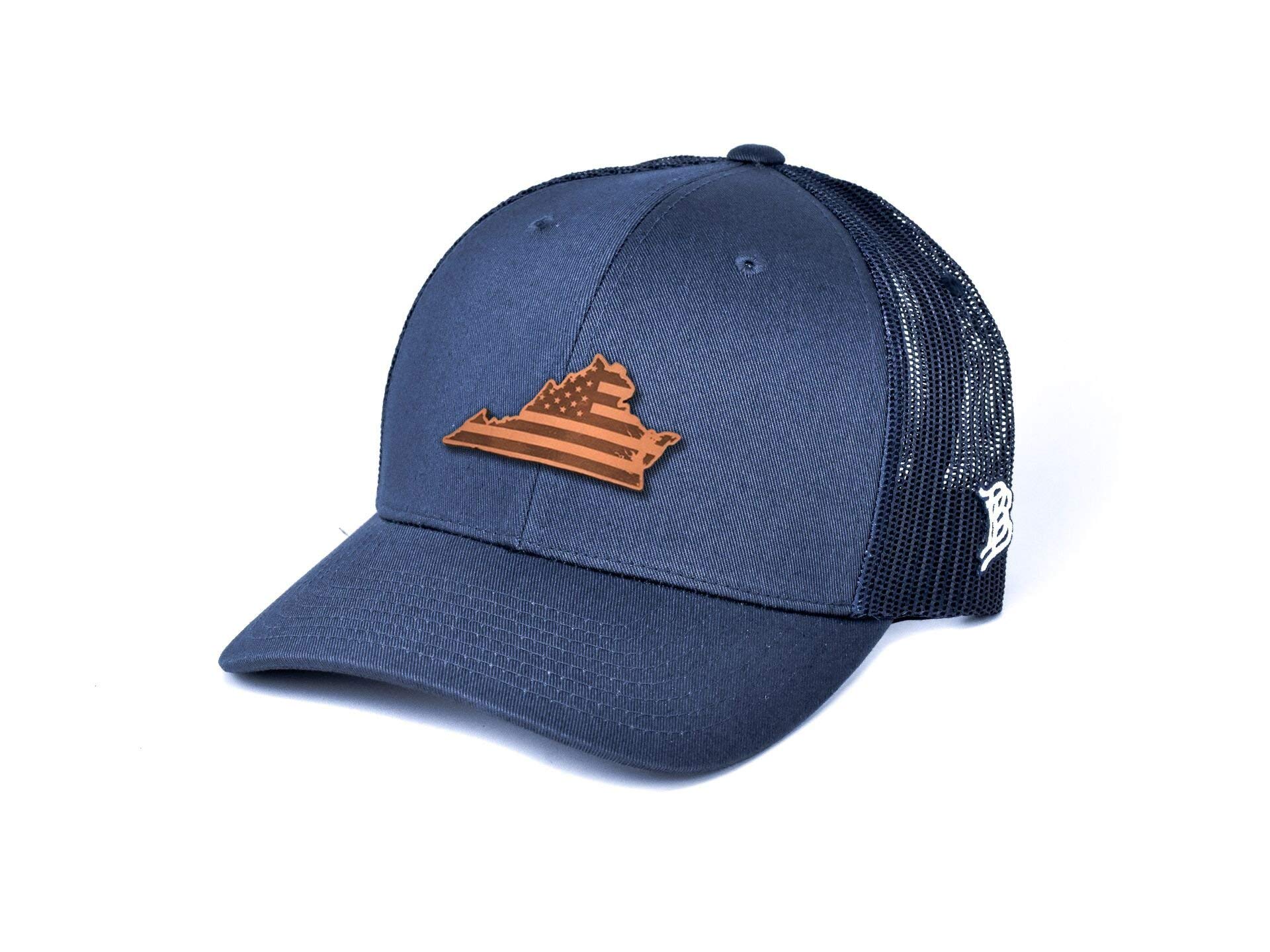 Branded Bills Patriot Series Hats - Virginia State Flag Design, Adjustable Snapback Cap for Men & Women - Perfect for Baseball Games, Outdoor Activities & Patriotic Events