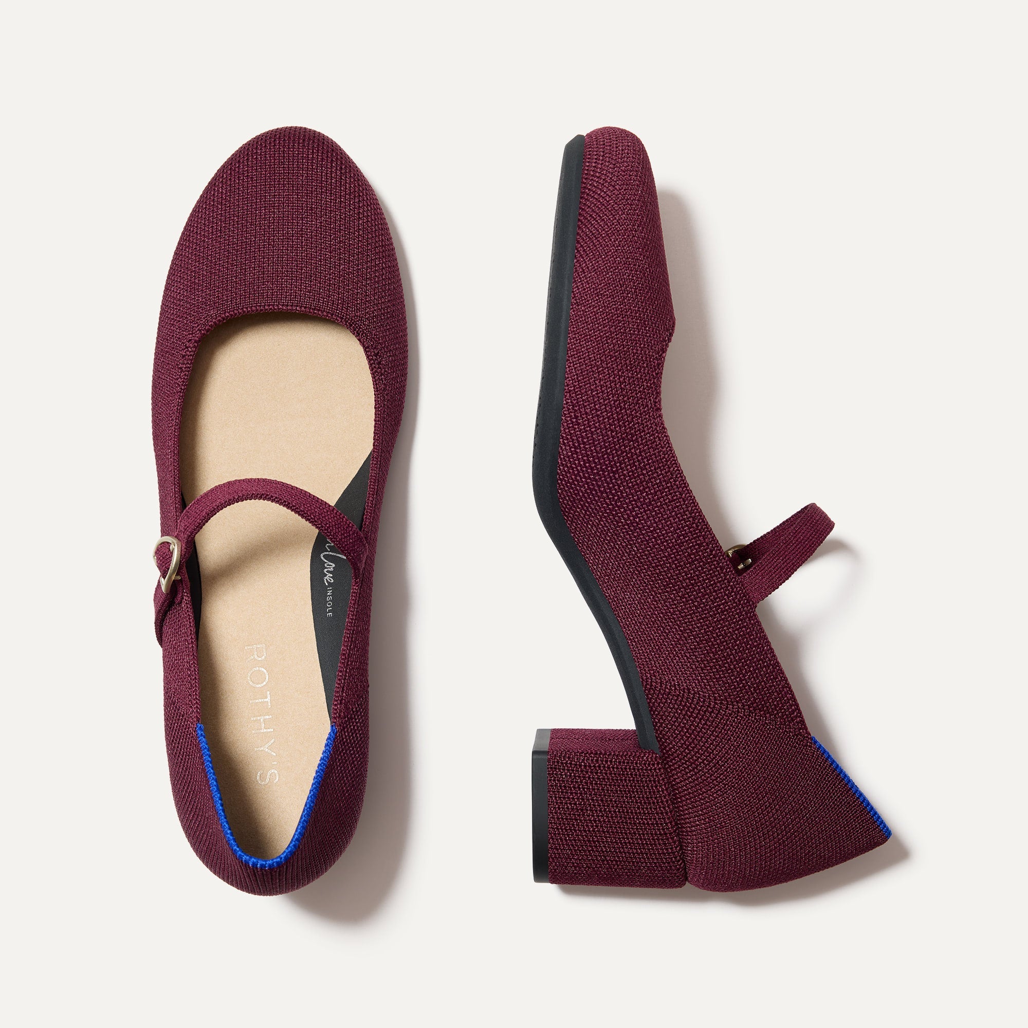 Elegant Wine Red Mary Jane Heels - Women's Classic Vintage Block Heel Shoes for Weddings, Parties & Office Wear