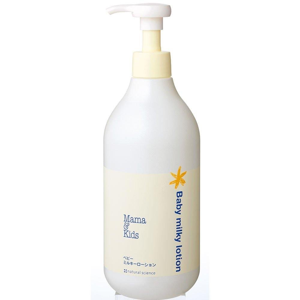 Mama & Kids Japan Baby Milky Lotion 380ml - Gentle Moisturizing Cream for Newborns & Sensitive Skin - Perfect for Daily Baby Care & Eczema Relief
